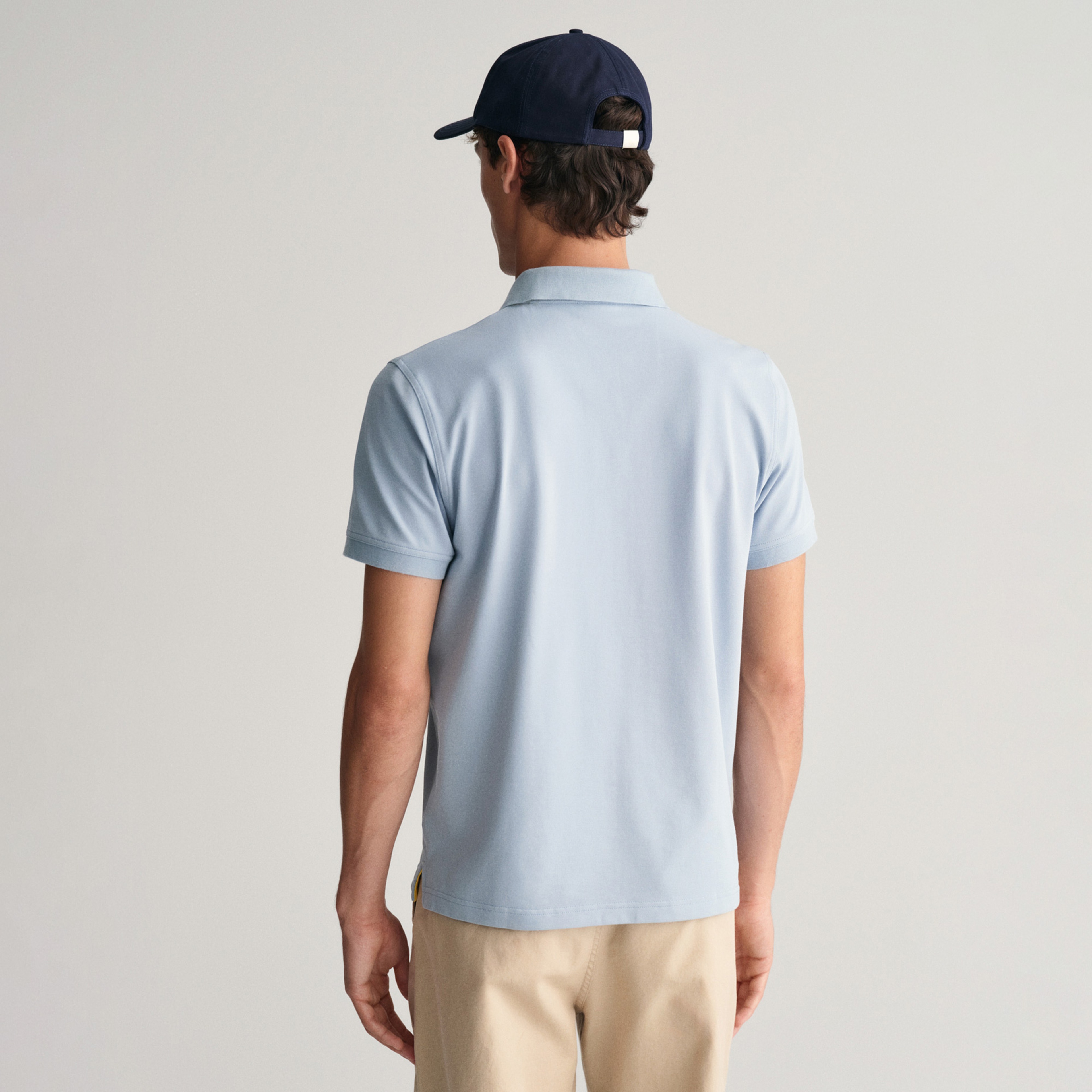 GANT Erkek Mavi Regular Fit Polo Yaka T-Shirt