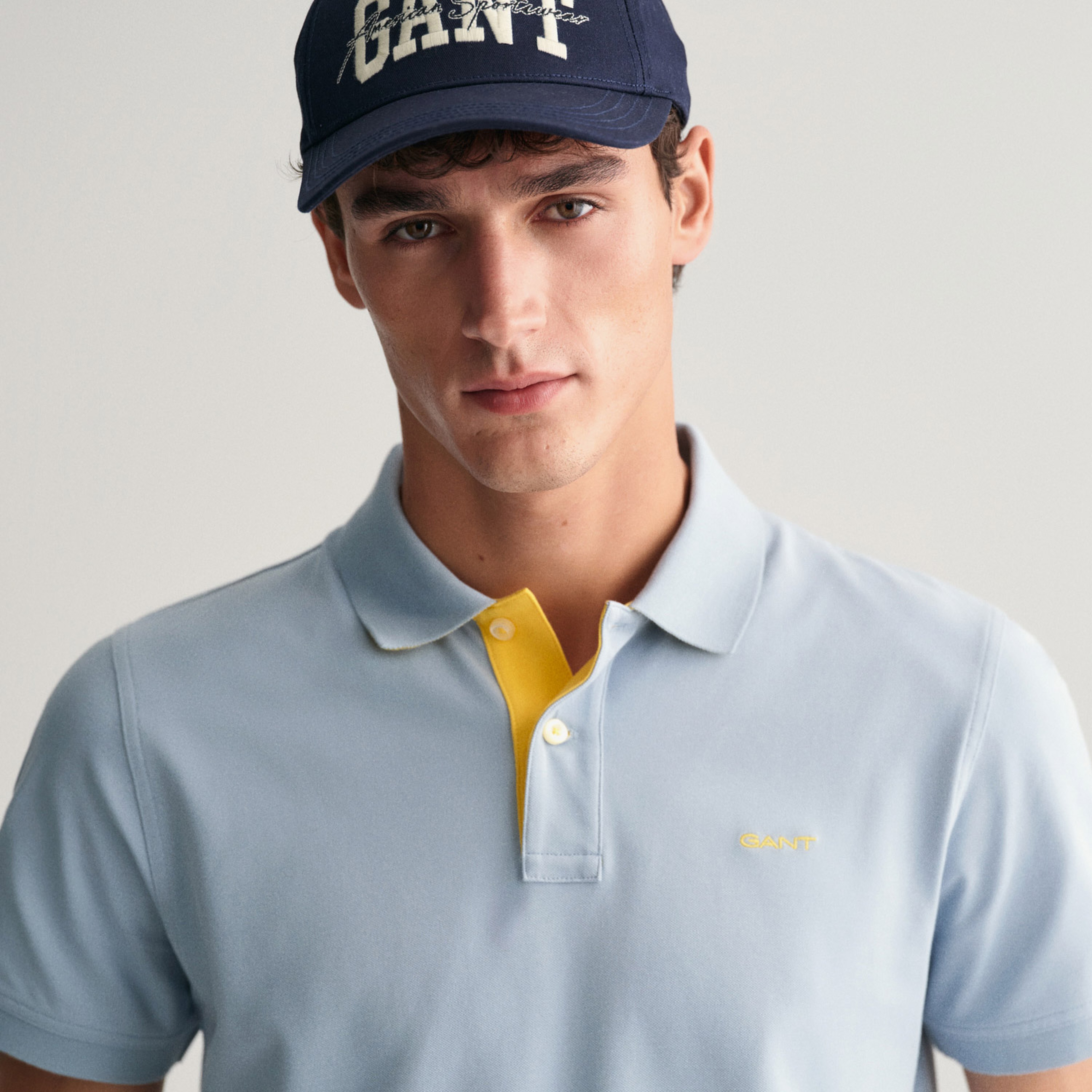 GANT Erkek Mavi Regular Fit Polo Yaka T-Shirt