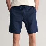 GANT Erkek Lacivert Relaxed Fit Keten Şort