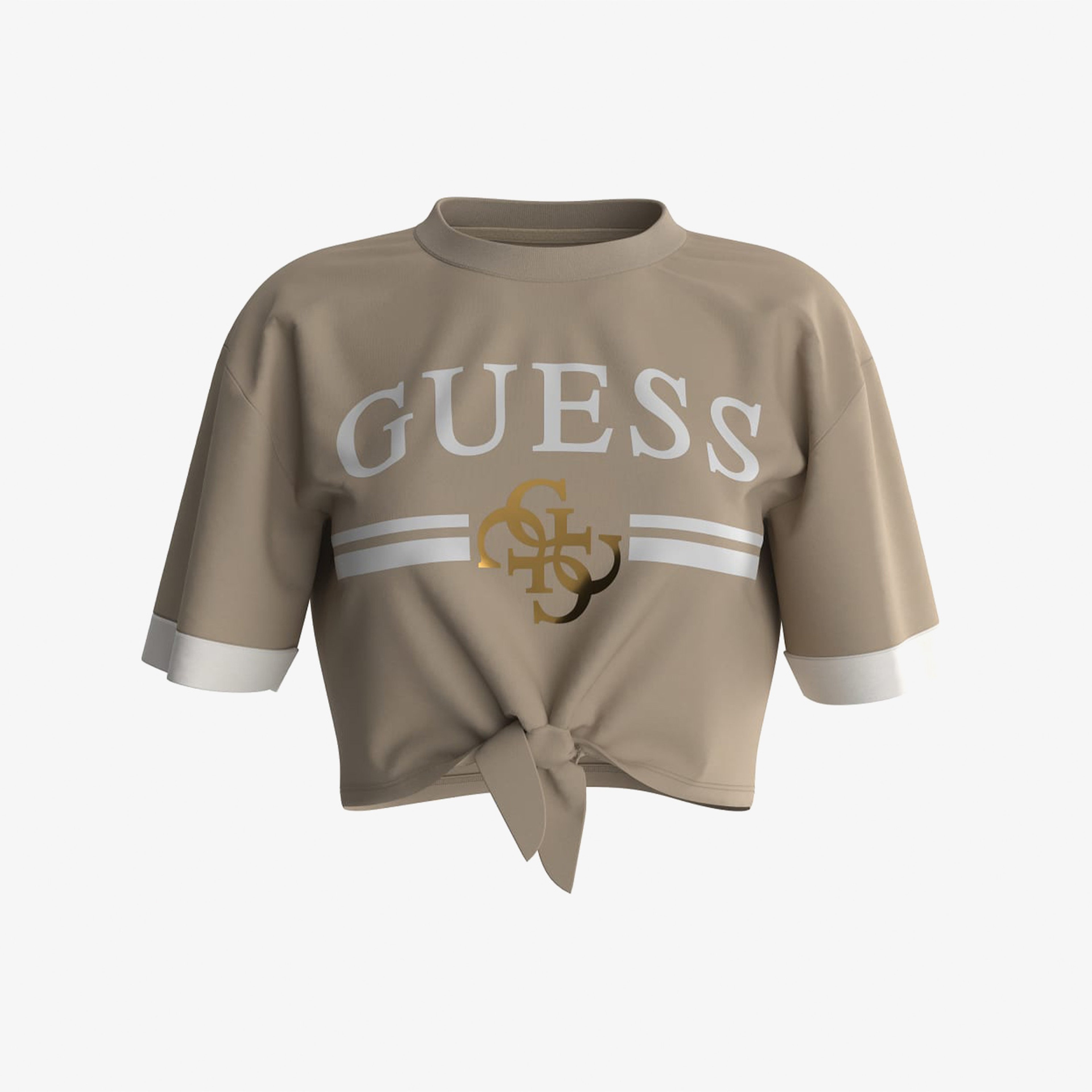 Guess Kadın Kahverengi Tshirt