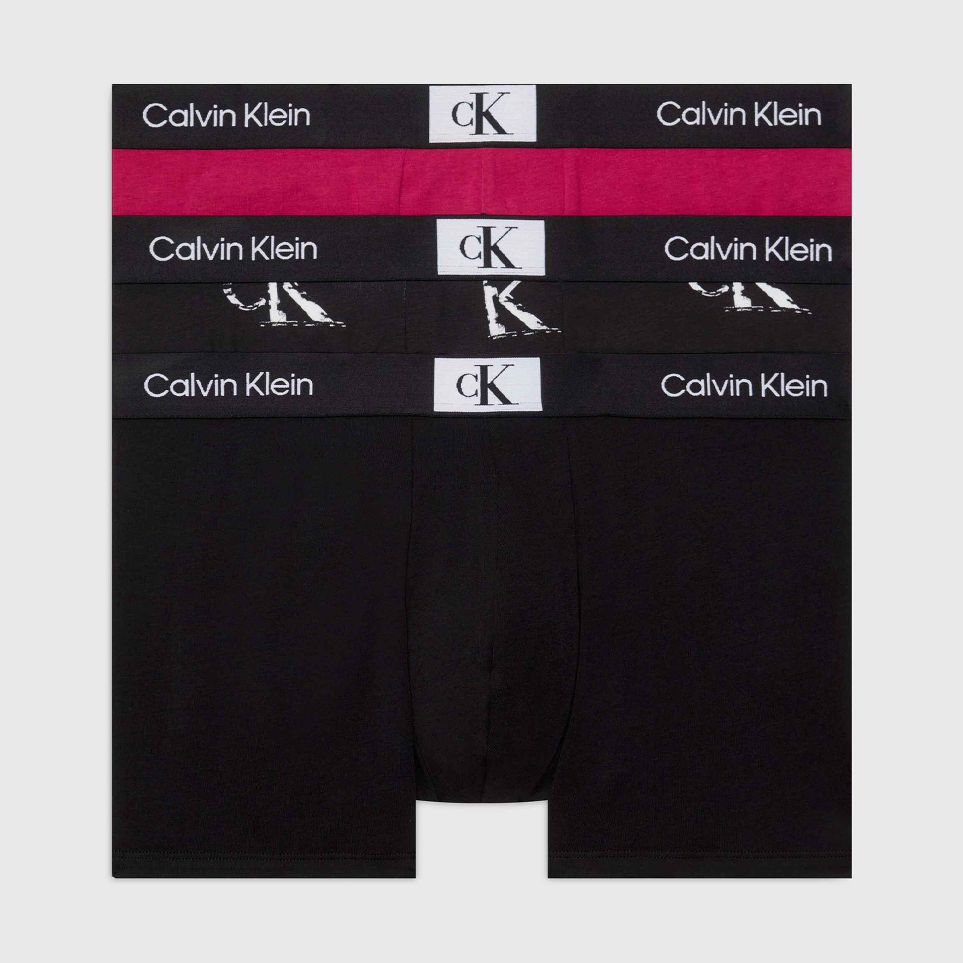 Calvin Klein 96 Cotton 3'lü Erkek Siyah Boxer