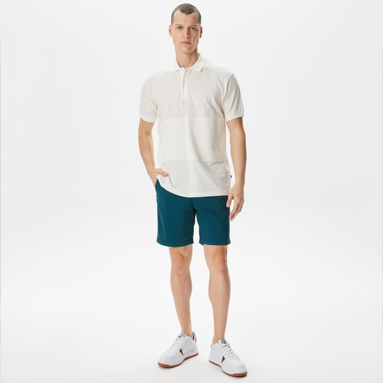 Nautica Erkek Ekru Classic Fit Polo