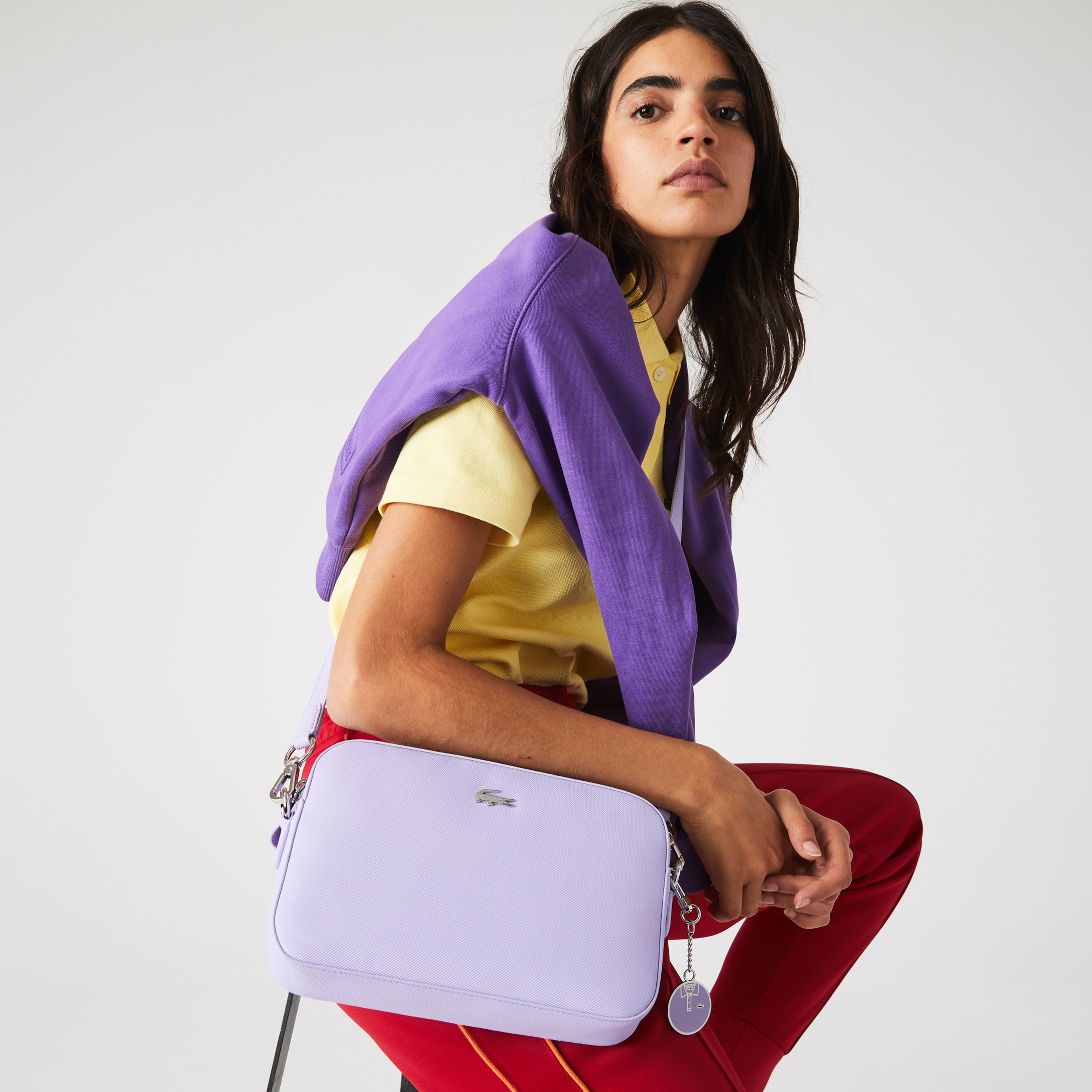 Lacoste Daily Classic Kadın Lila Çanta