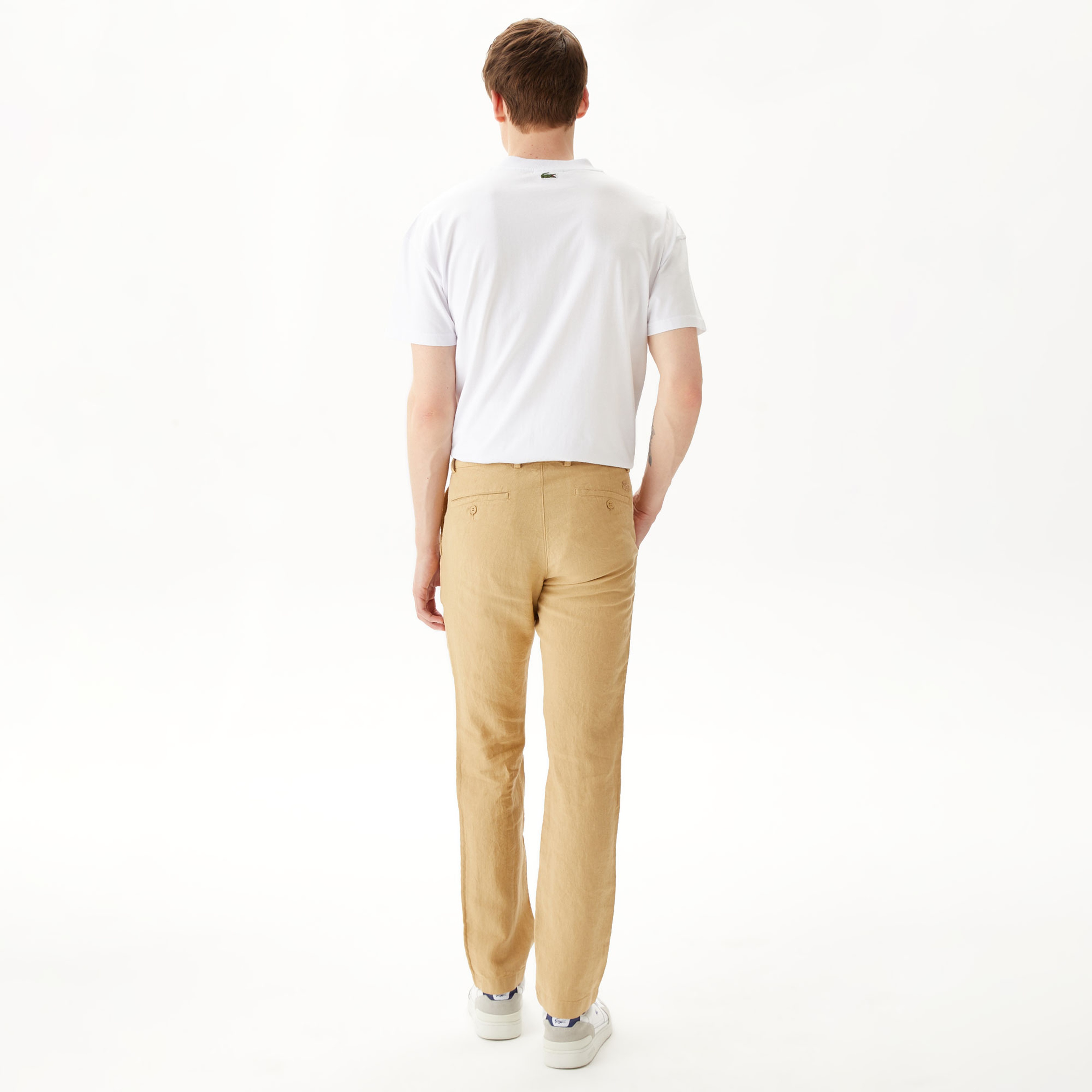 Erkek Slim Fit Chino Bej Pantolon