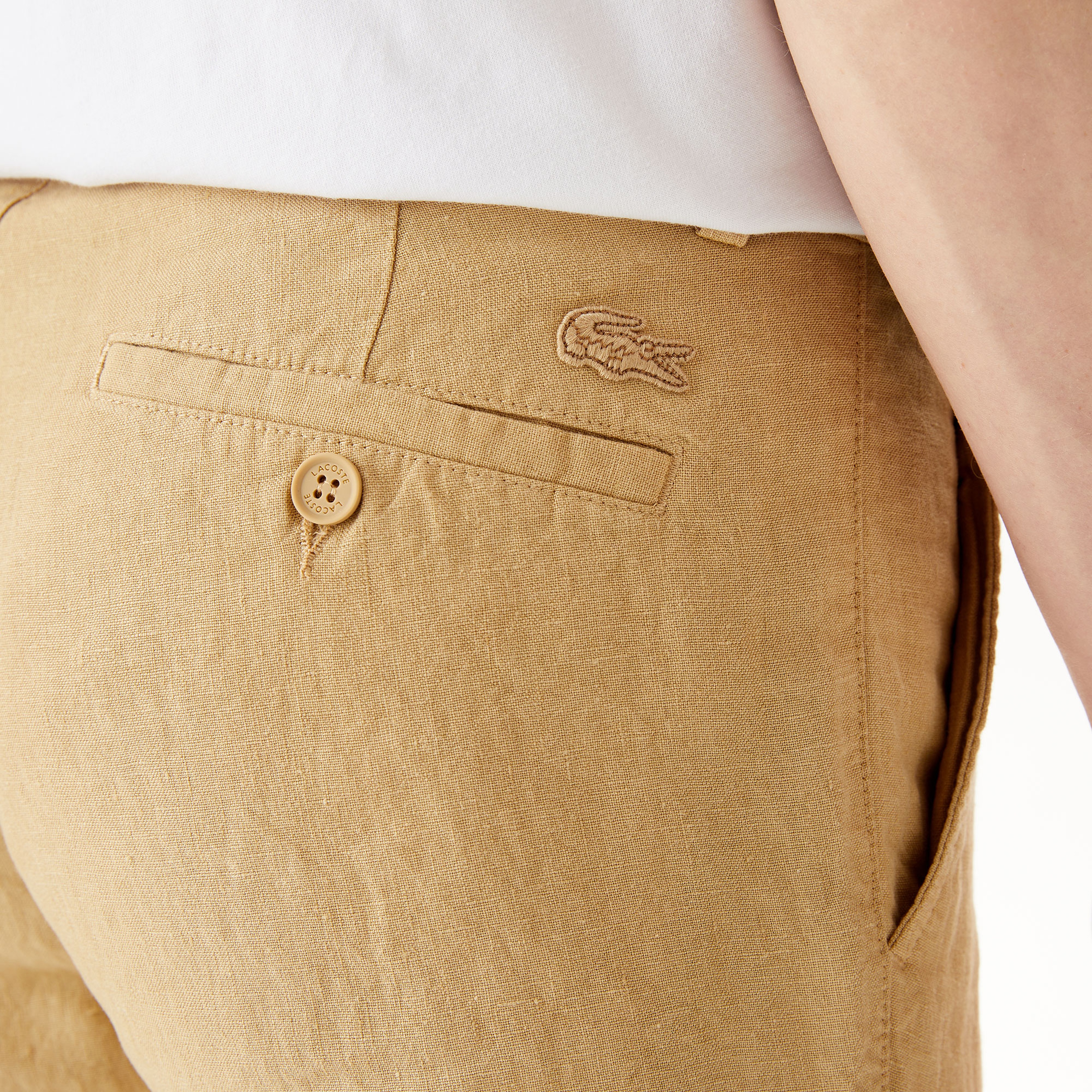 Erkek Slim Fit Chino Bej Pantolon