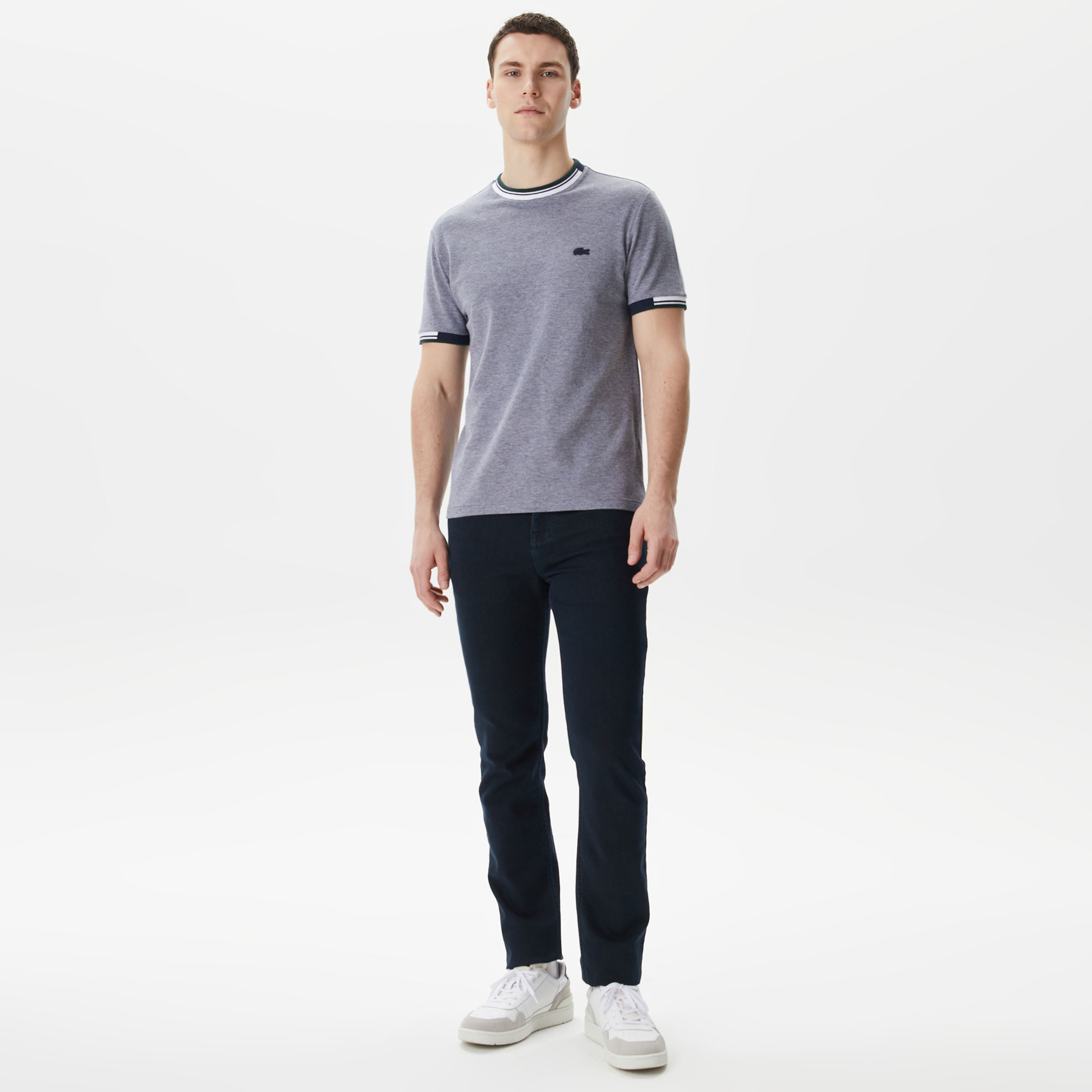 Erkek Regular Fit Bisiklet Yaka Lacivert T-Shirt