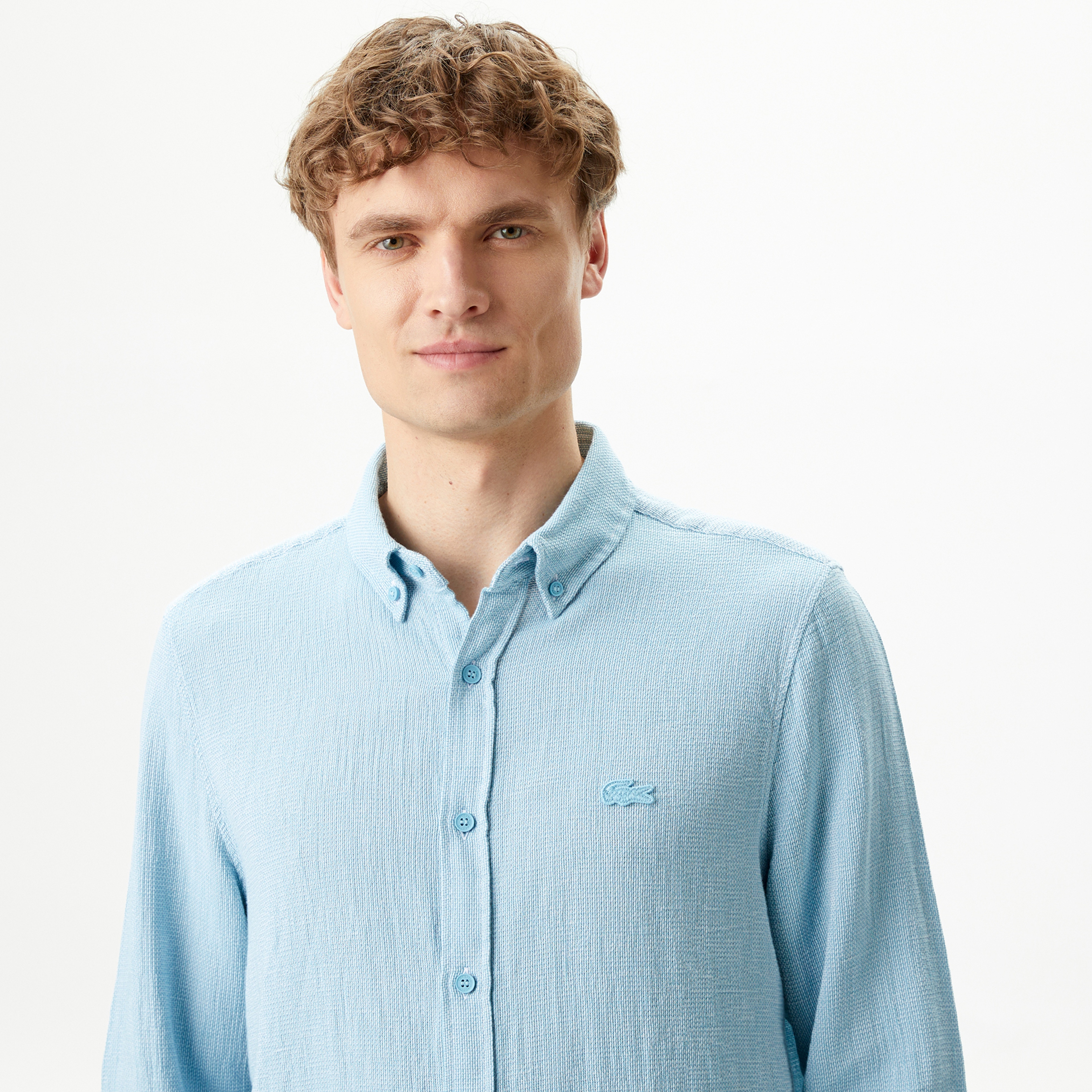 Erkek Regular Fit Mavi Gömlek