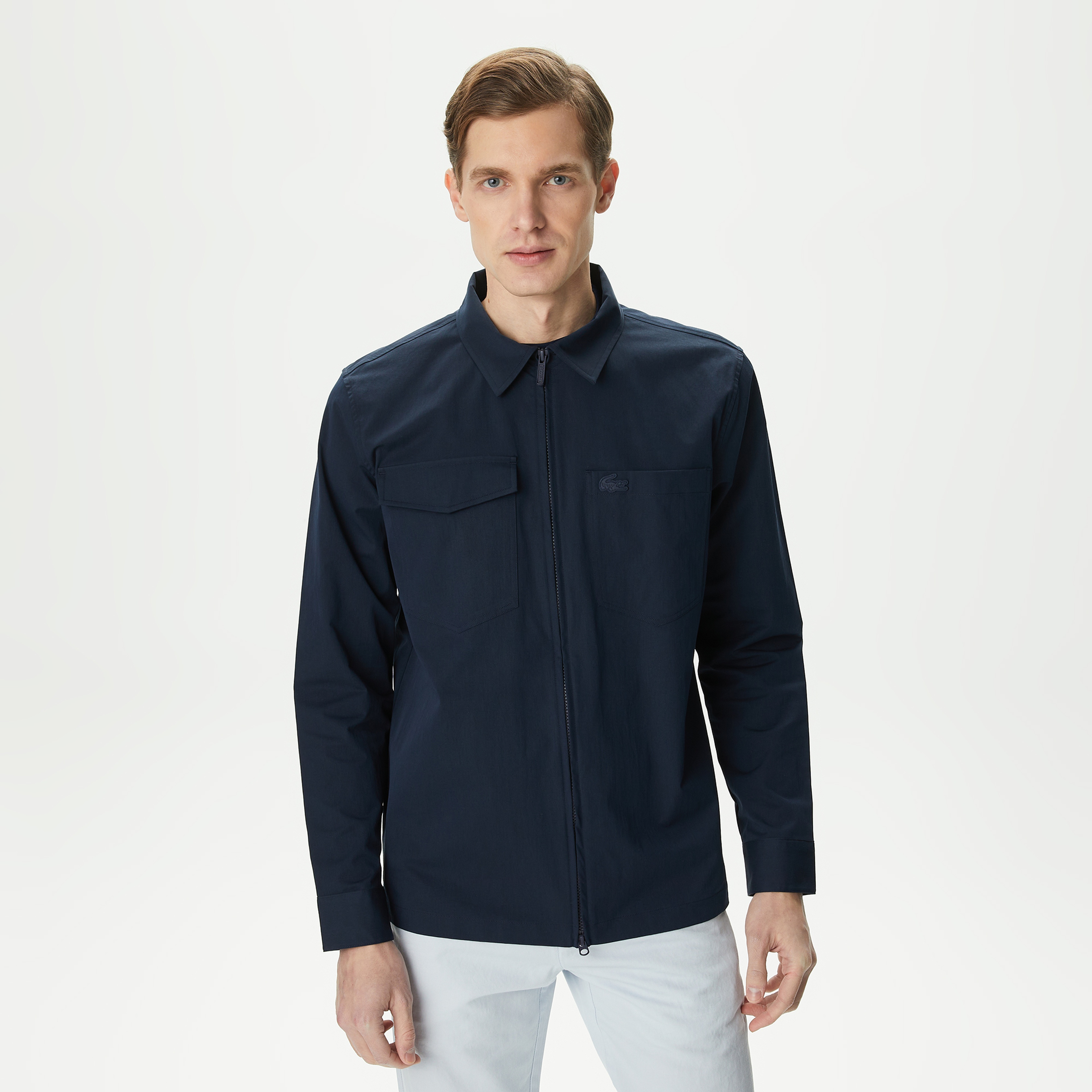 Erkek Relaxed Fit Lacivert Gömlek