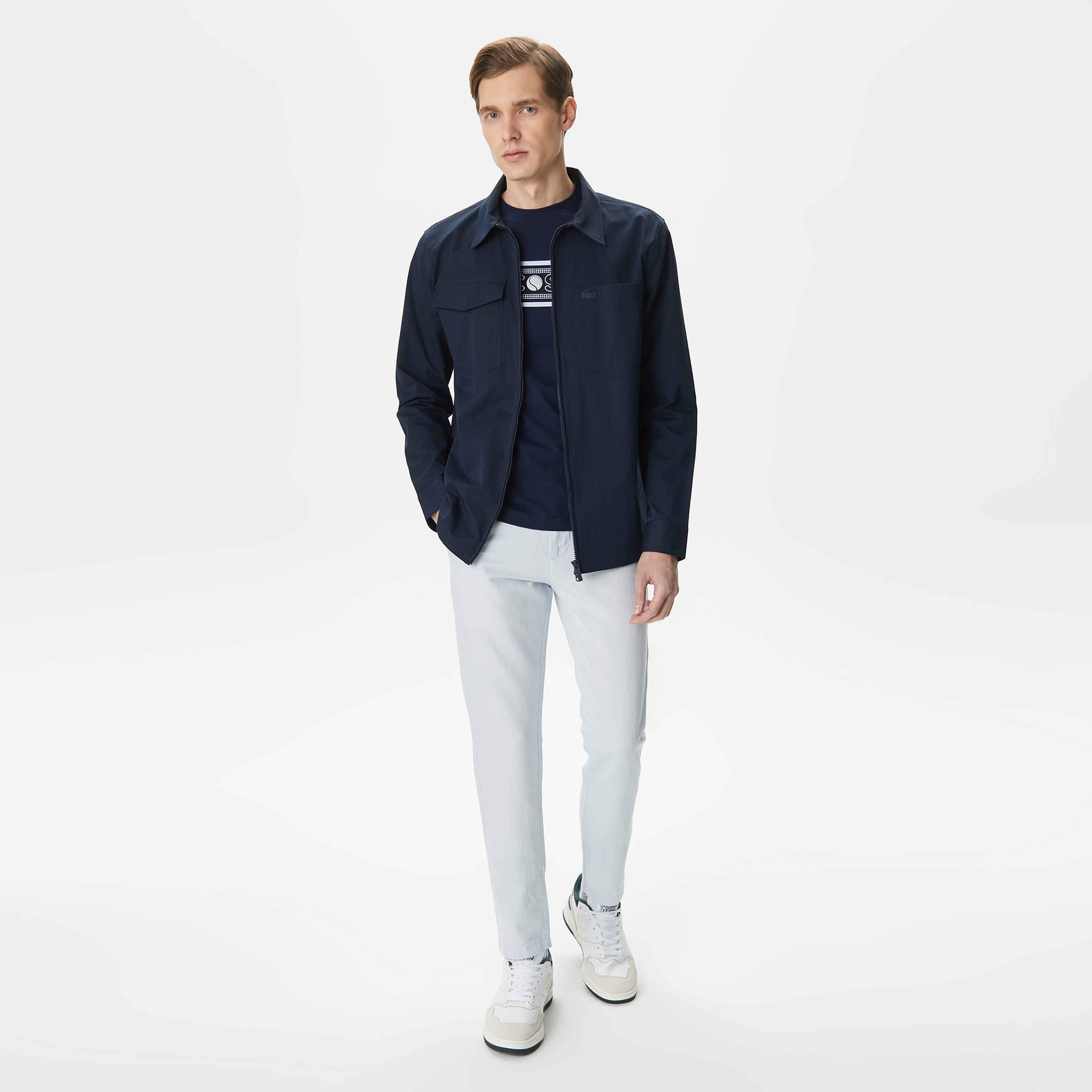 Erkek Relaxed Fit Lacivert Gömlek