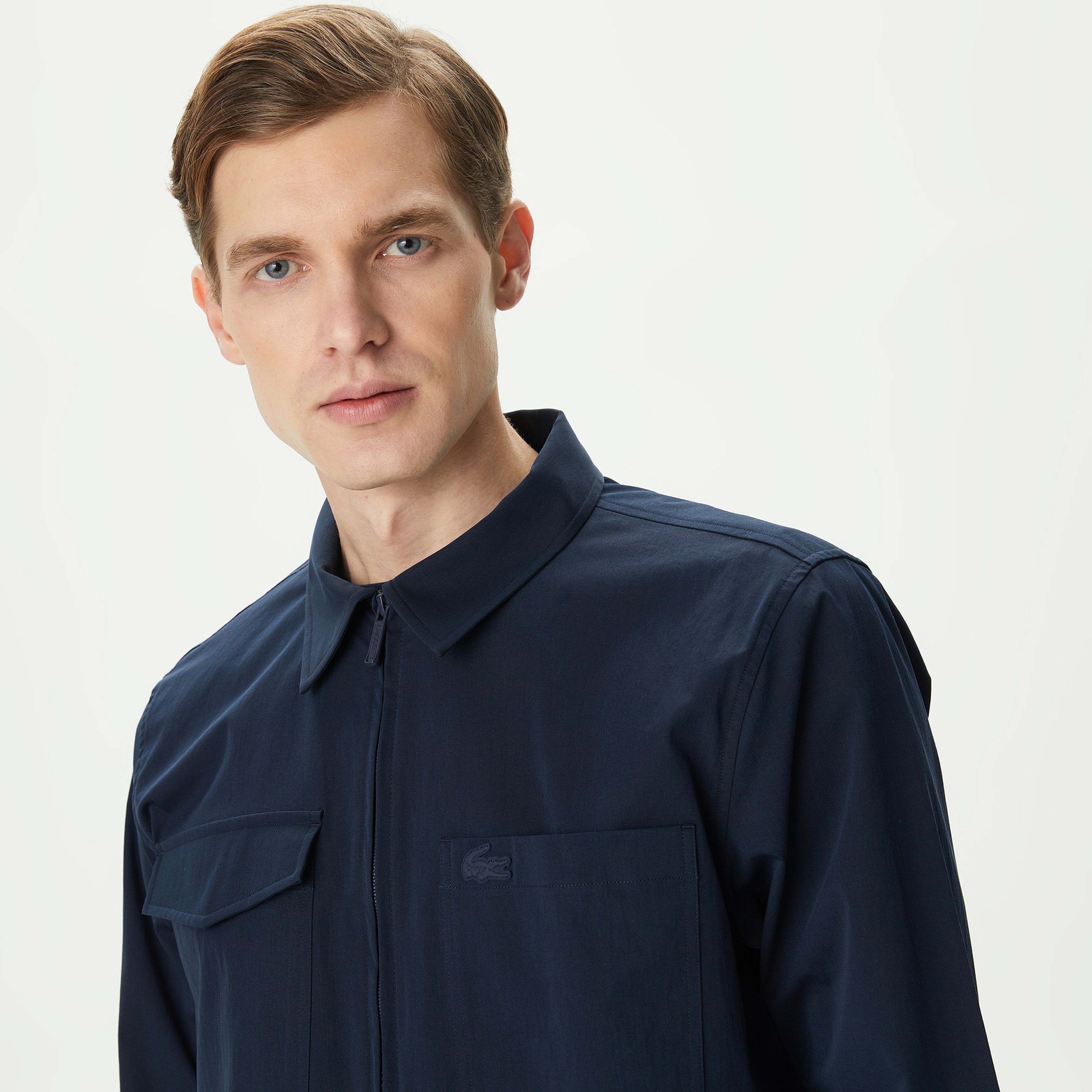 Erkek Relaxed Fit Lacivert Gömlek