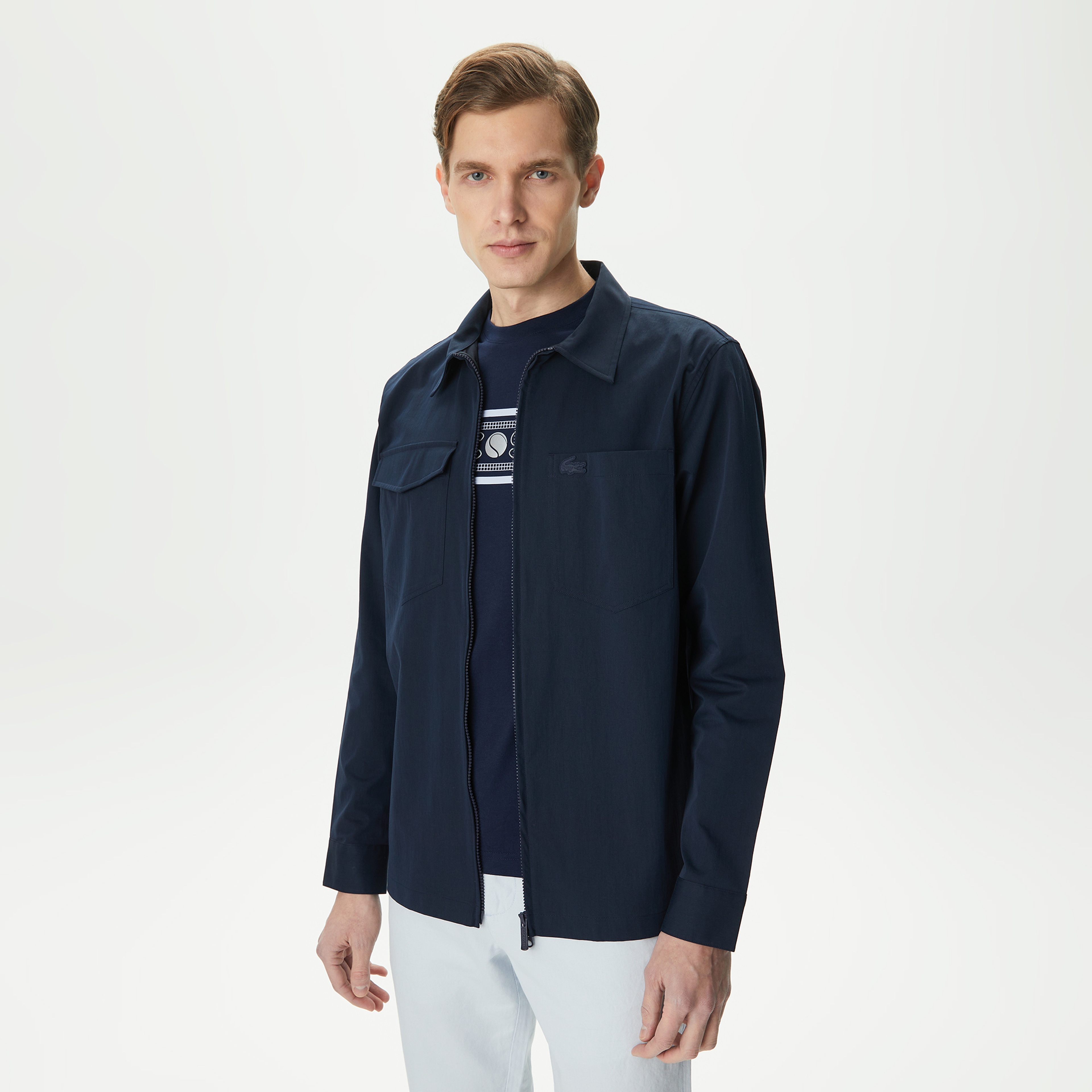 Erkek Relaxed Fit Lacivert Gömlek