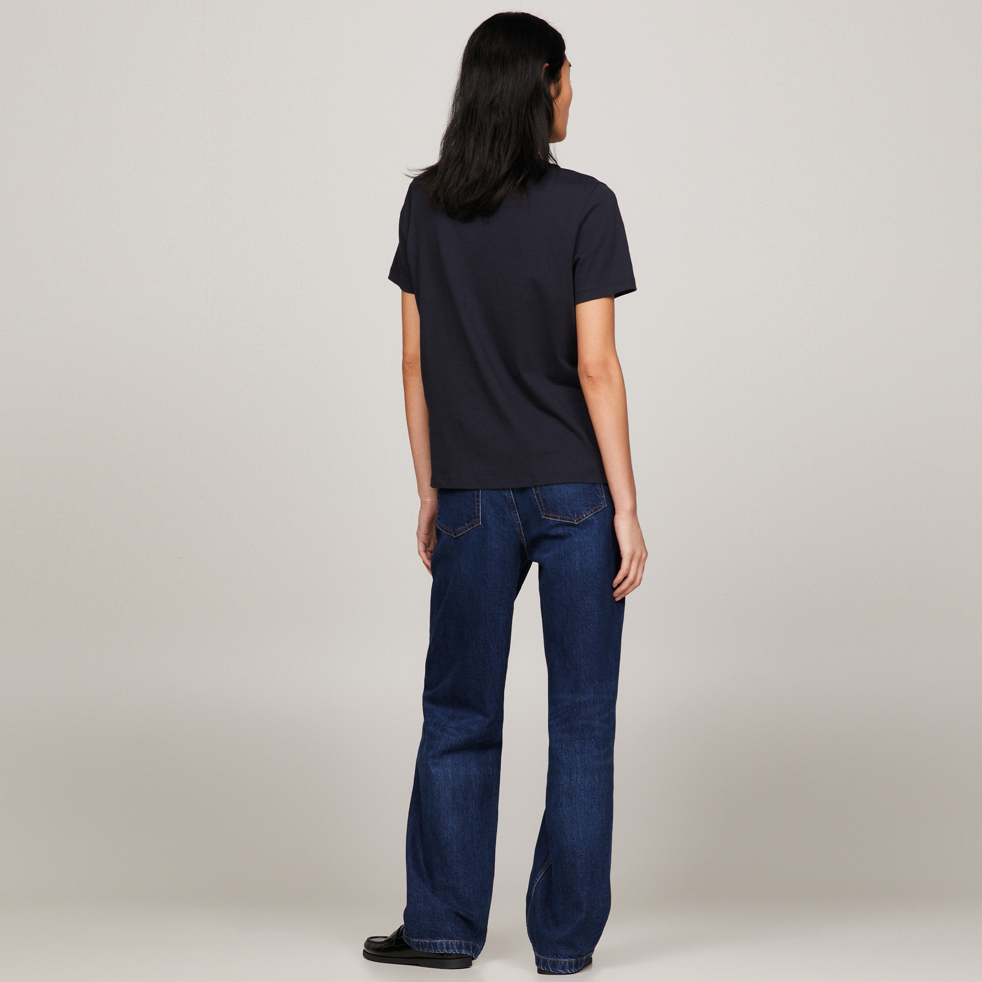 Tommy Hilfiger Kadın Mavi Tshirt