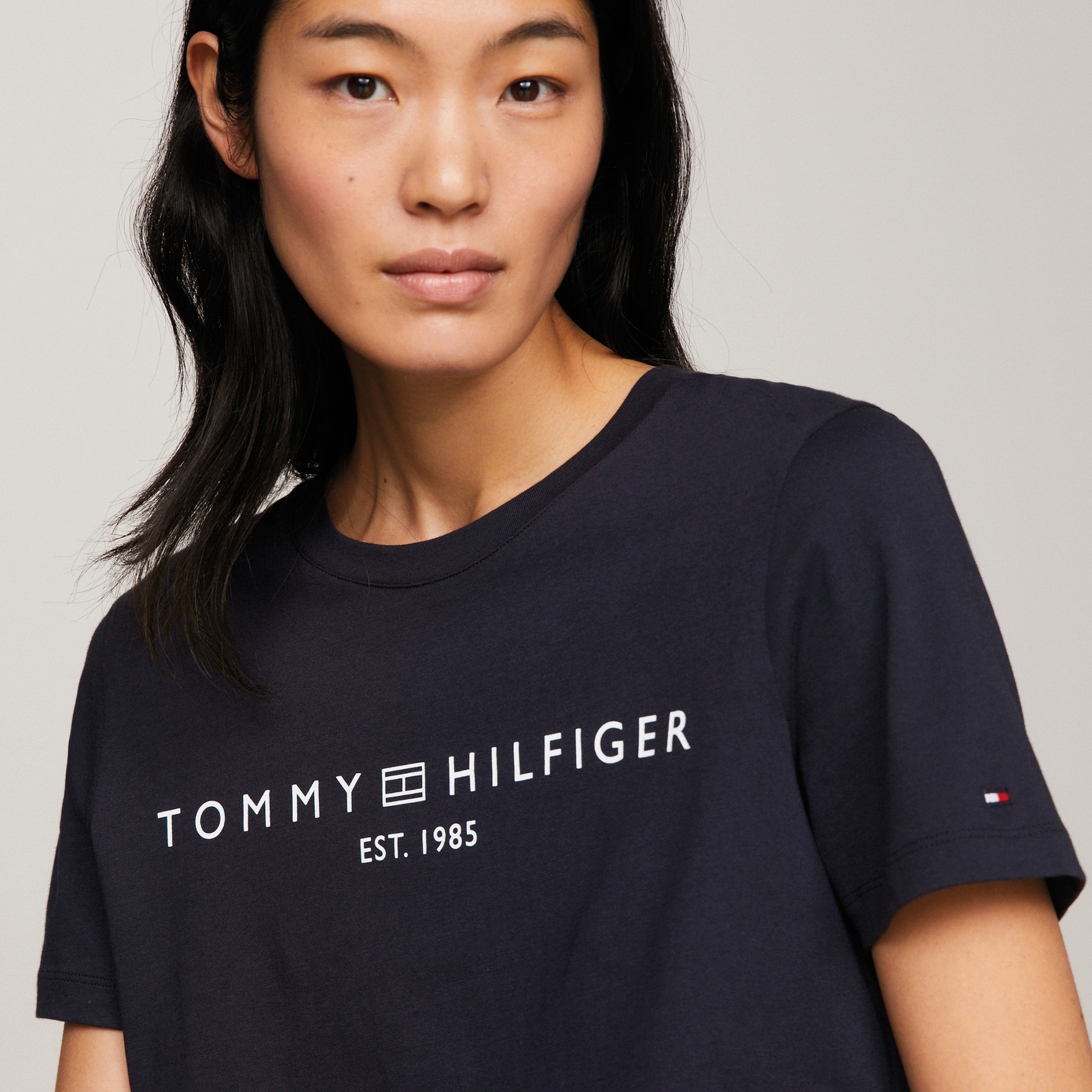 Tommy Hilfiger Kadın Mavi Tshirt
