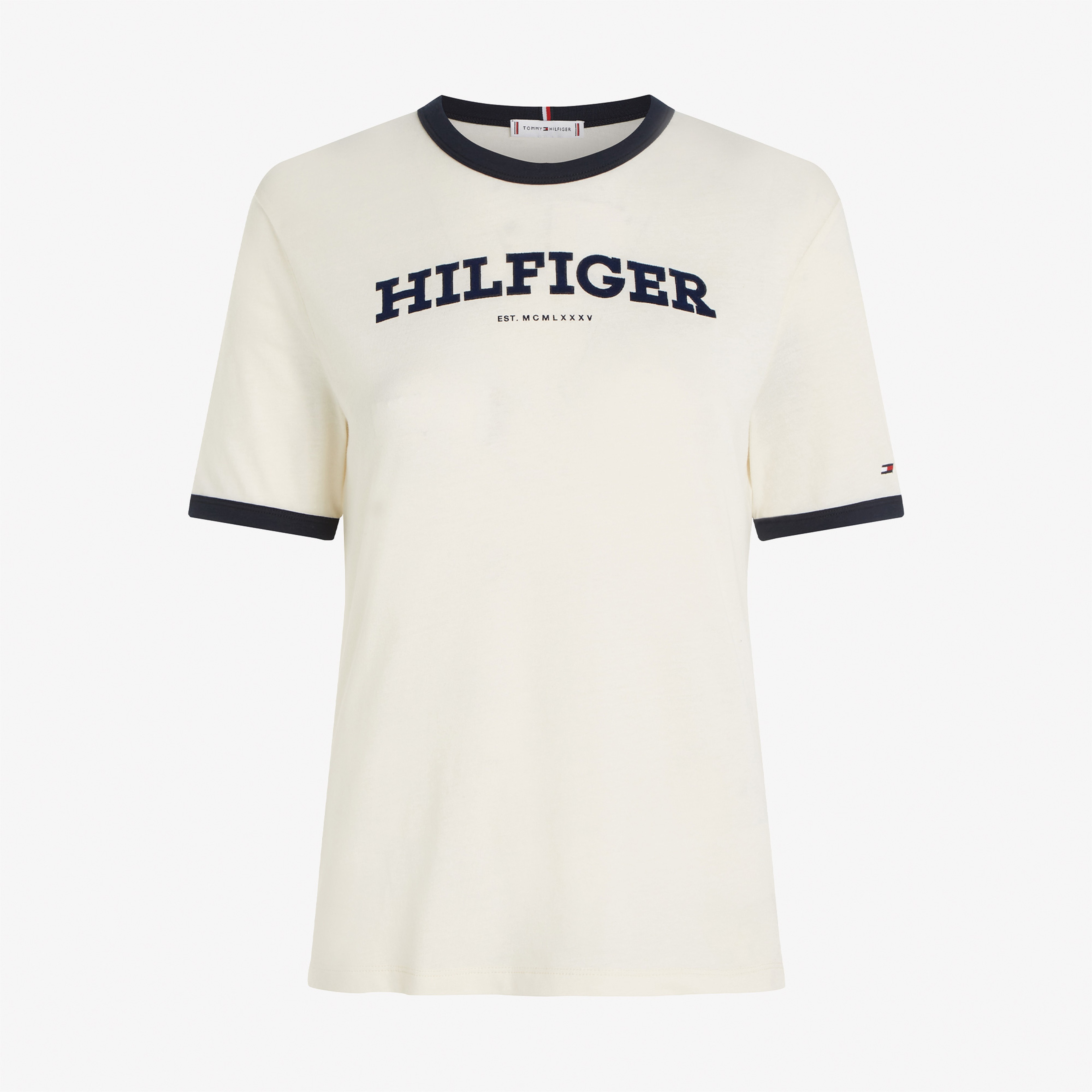 Tommy Hilfiger Kadın Bej Tshirt