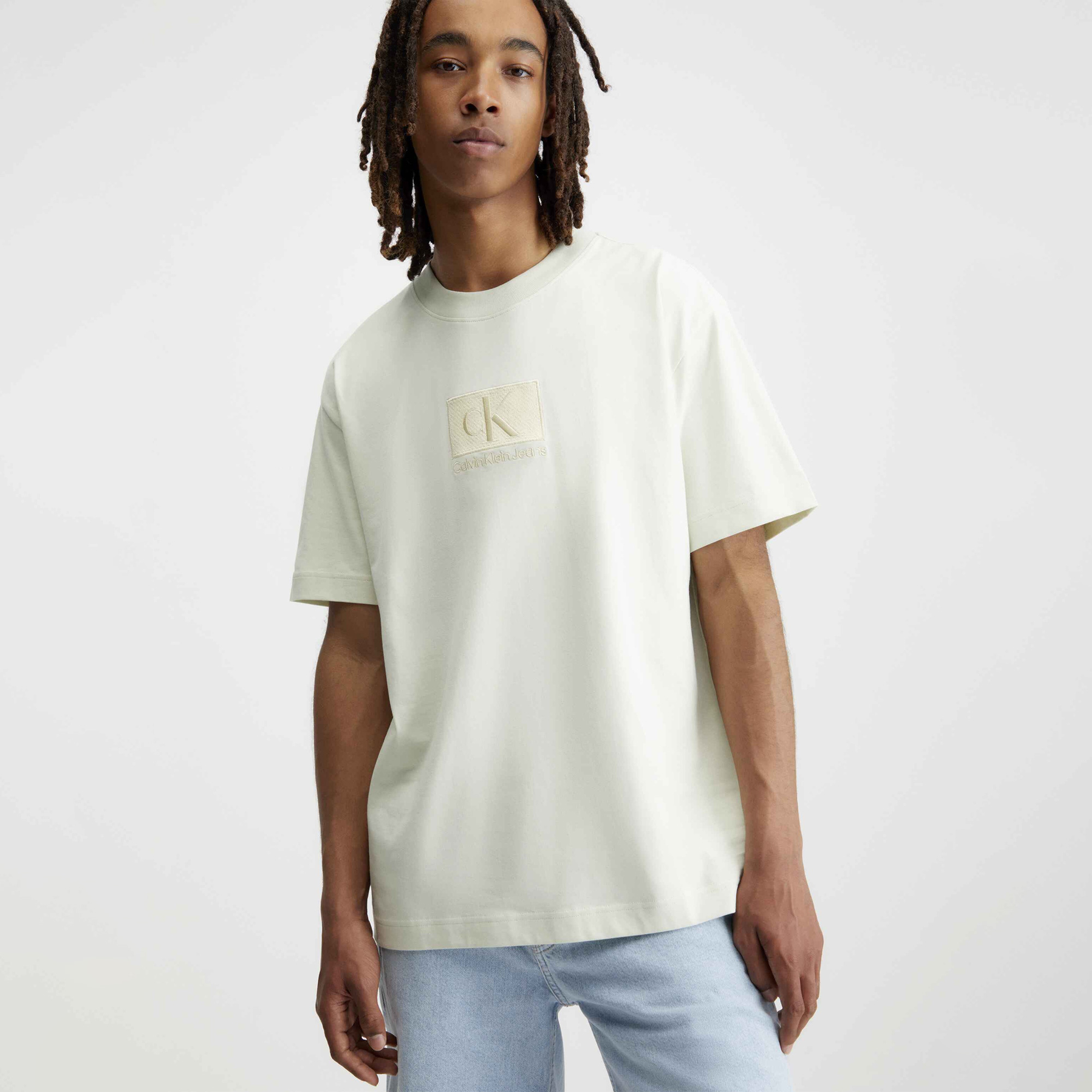 Calvin Klein Erkek Beyaz Tshirt