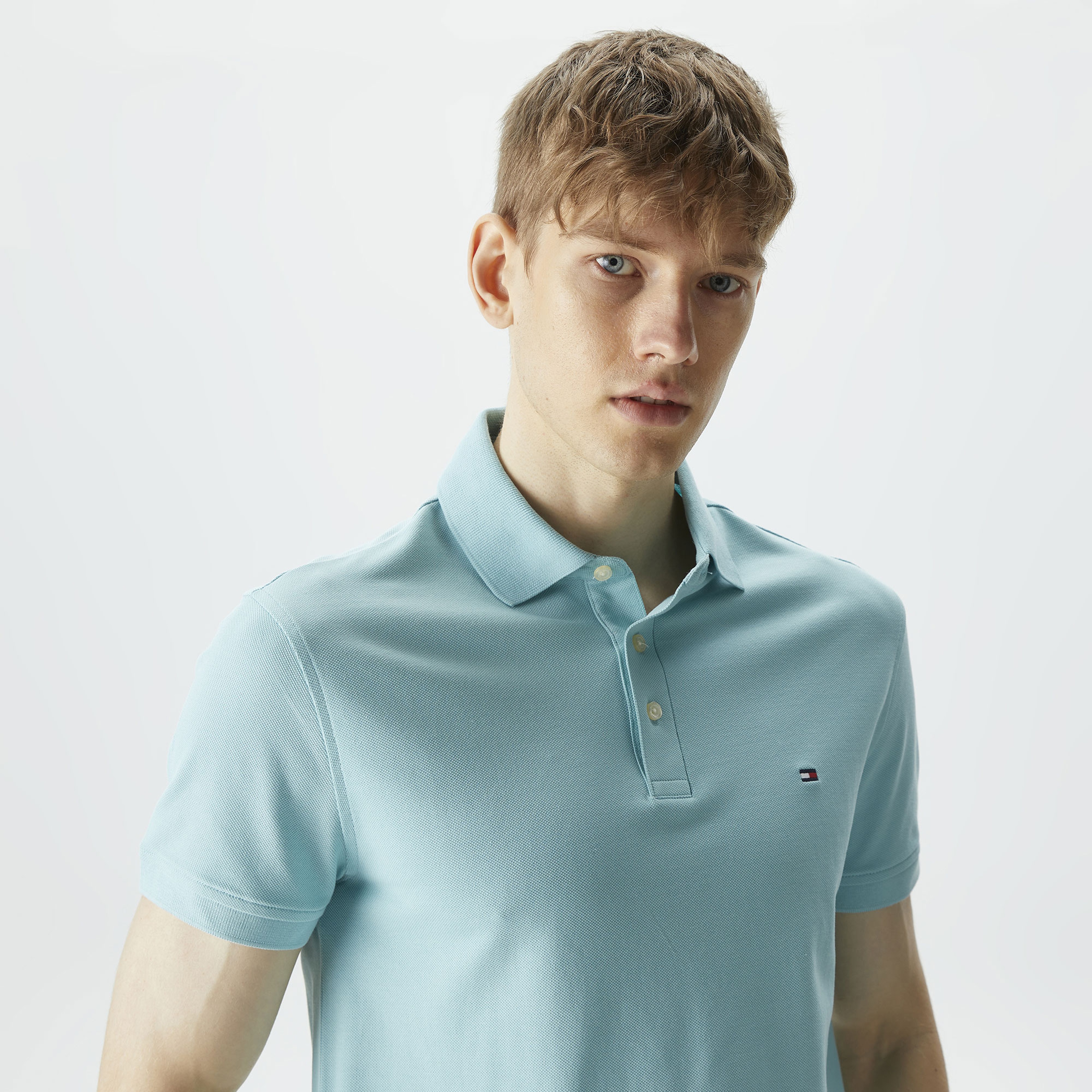 Tommy Hilfiger Erkek Mavi Polo