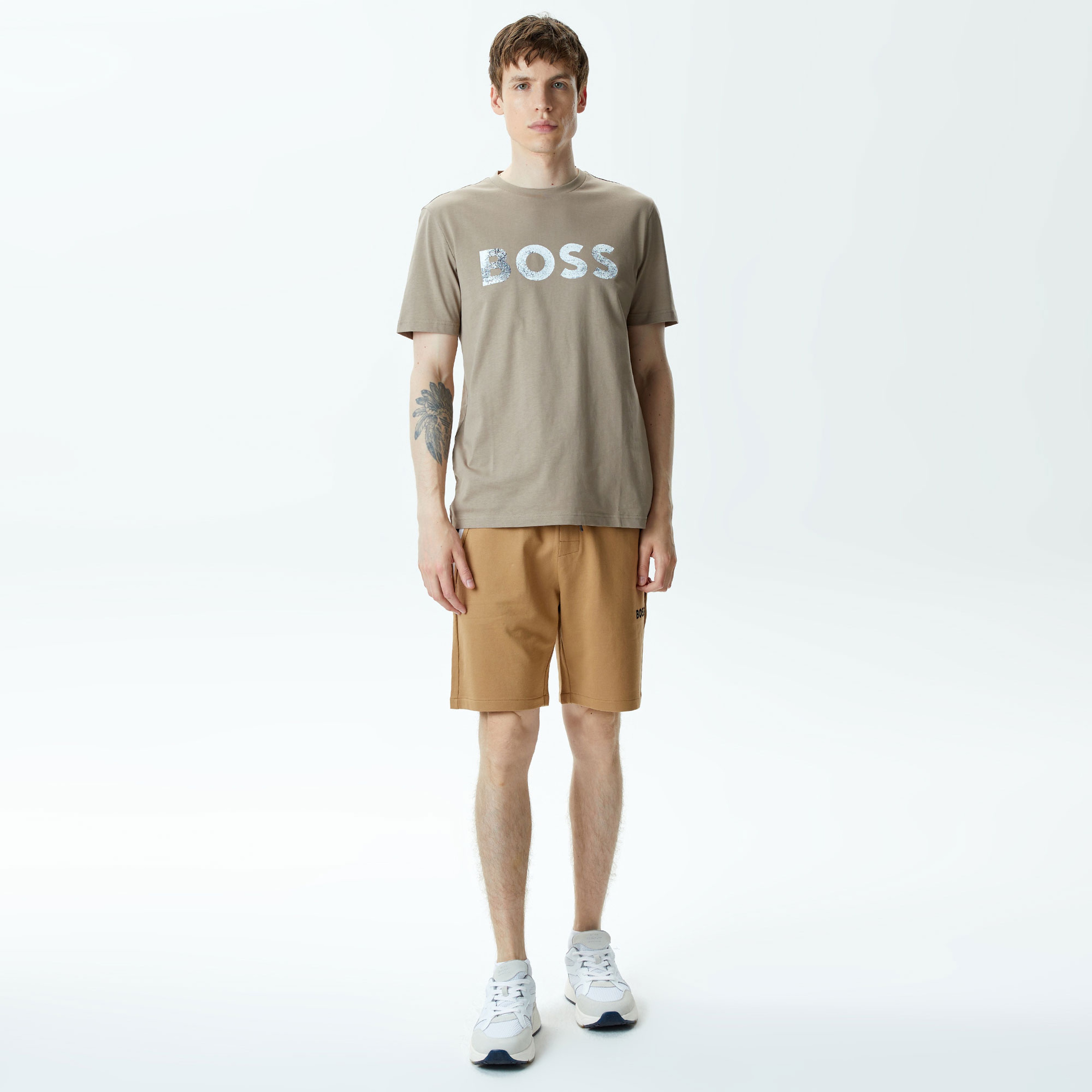 Boss Erkek Kahverengi T-Shirt