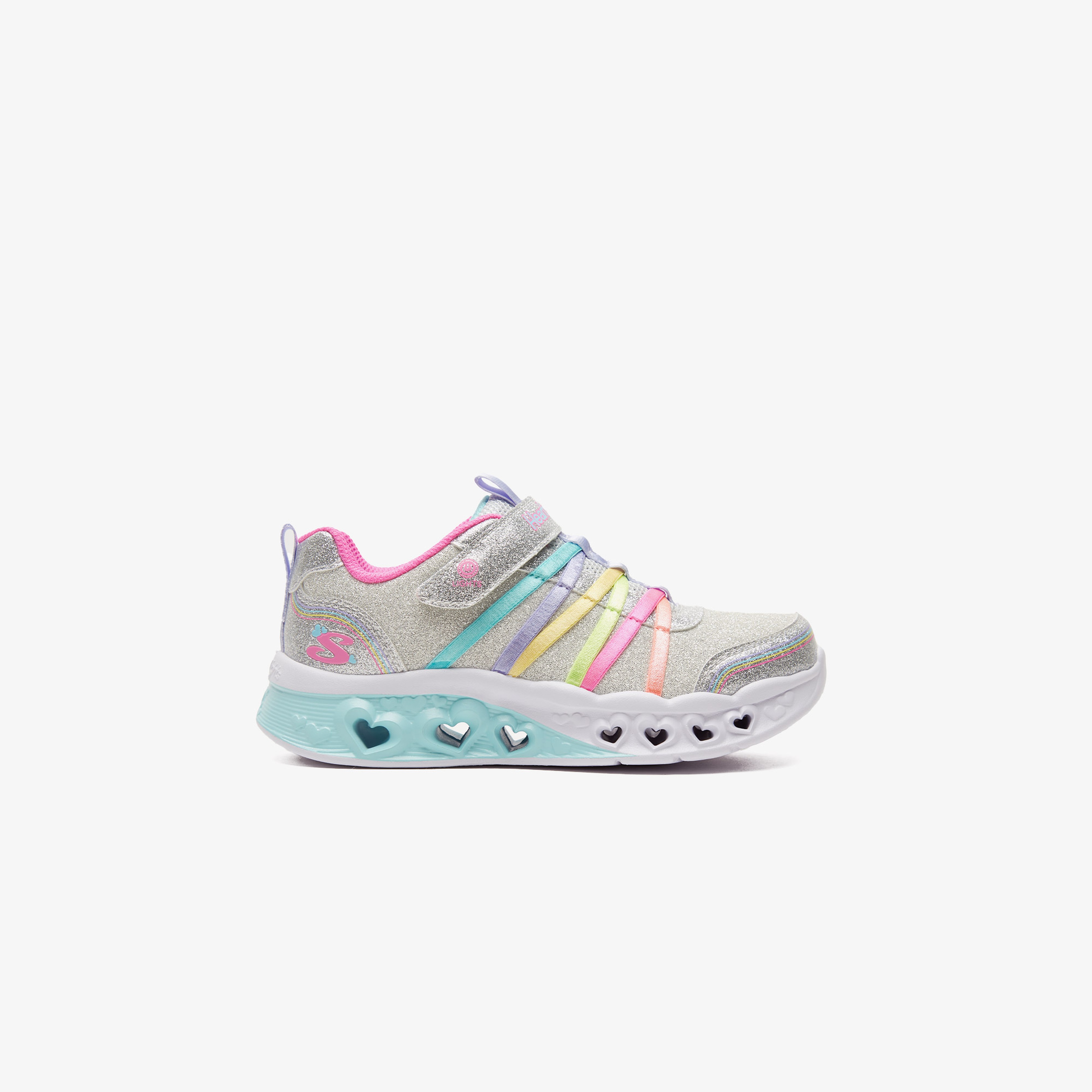 Skechers Flutter Heart Lights-Rainbo Çocuk Pembe Spor Ayakkabı