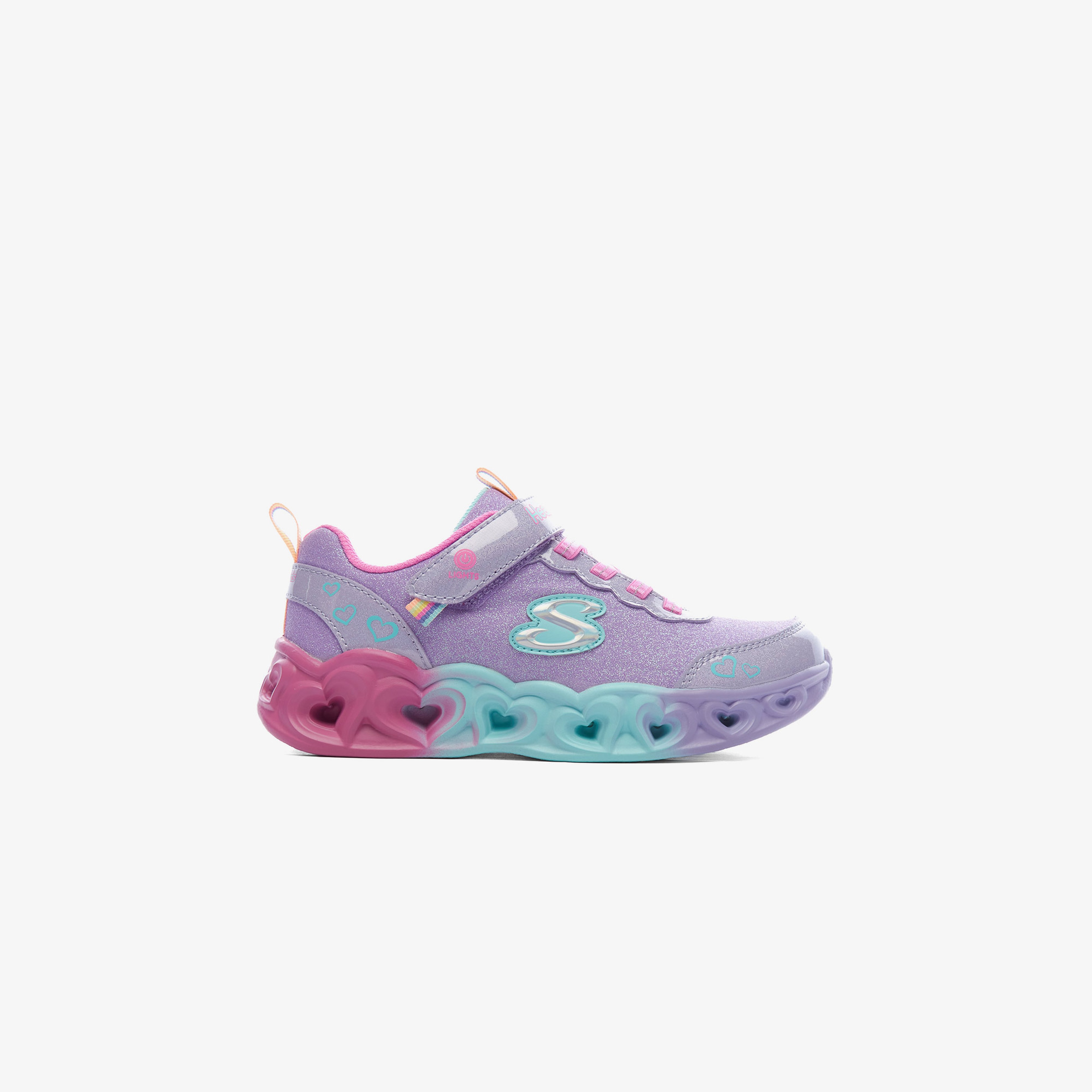 Skechers Heart Lights - Color Joyful Çocuk Mor Spor Ayakkabı
