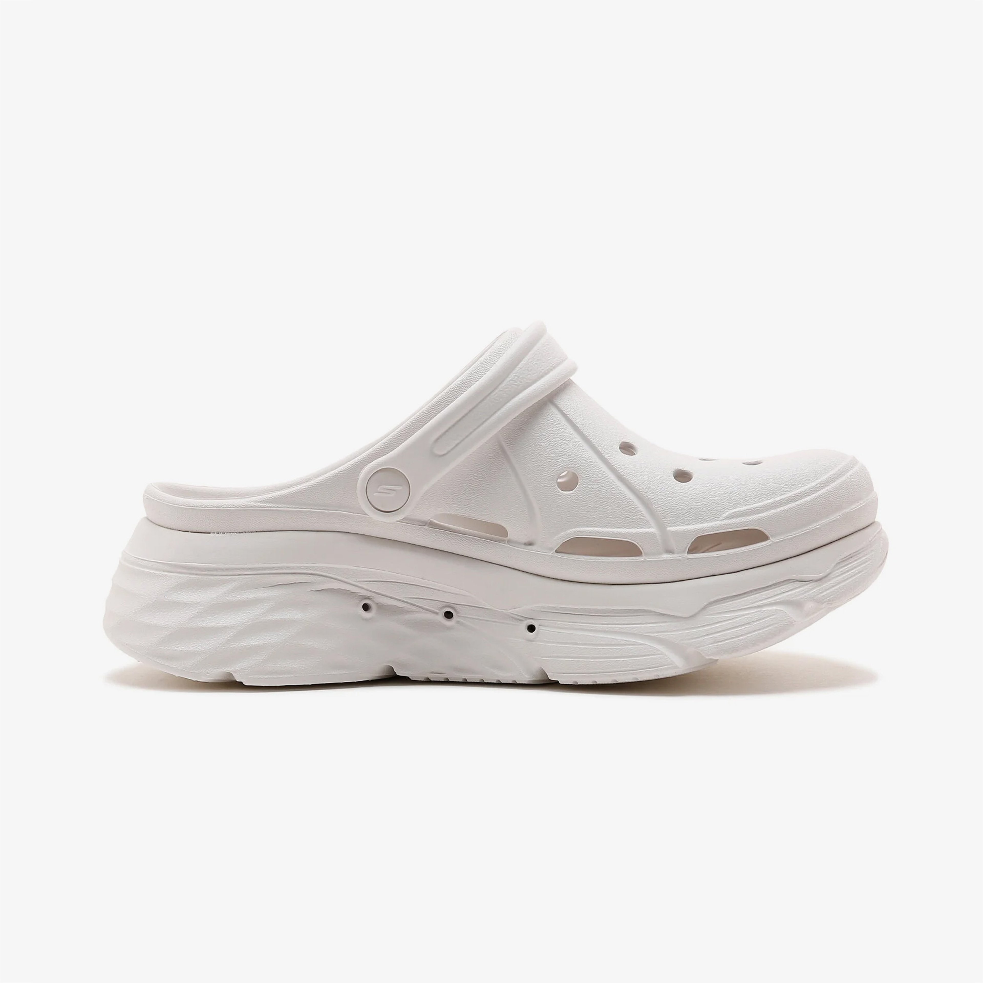 Skechers Max Cushioning Foamies Kadın Beyaz Terlik