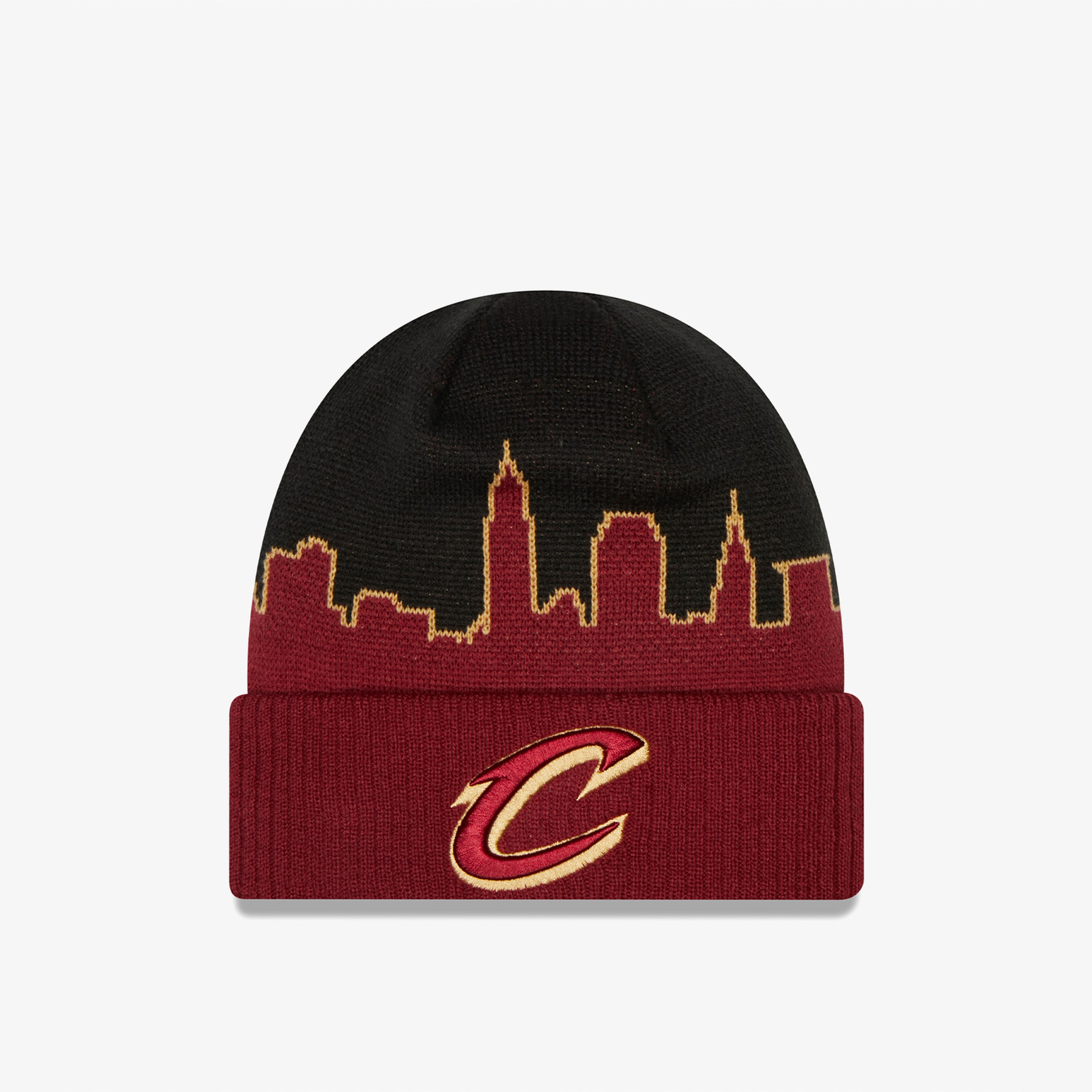 New Era NBA Tip Off 2022 Cuff Cleveland Cavaliers Unisex Siyah/Kırmızı Bere