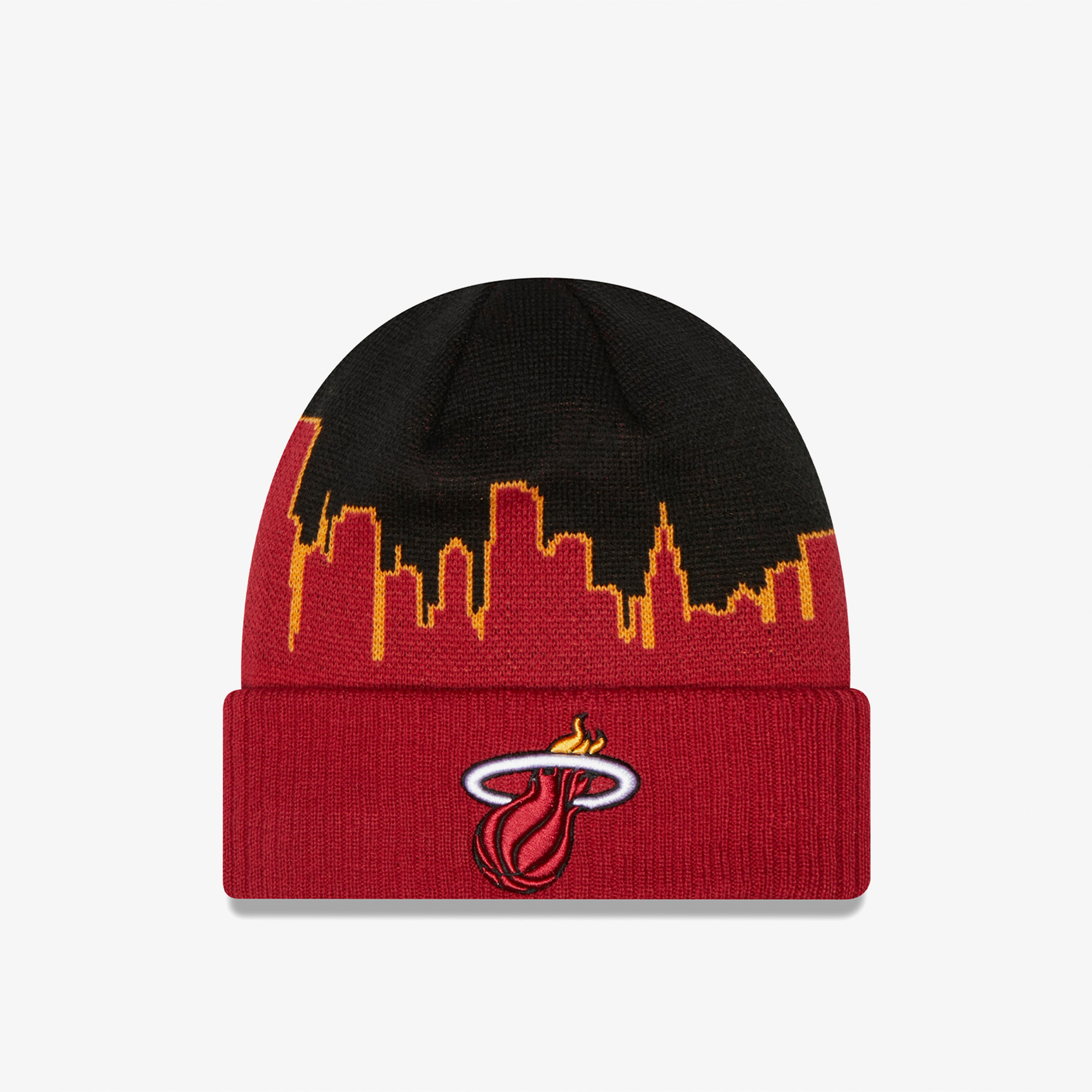 New Era NBA Tip Off 2022 Cuff Miami Heat Unisex Siyah/Kırmızı Bere