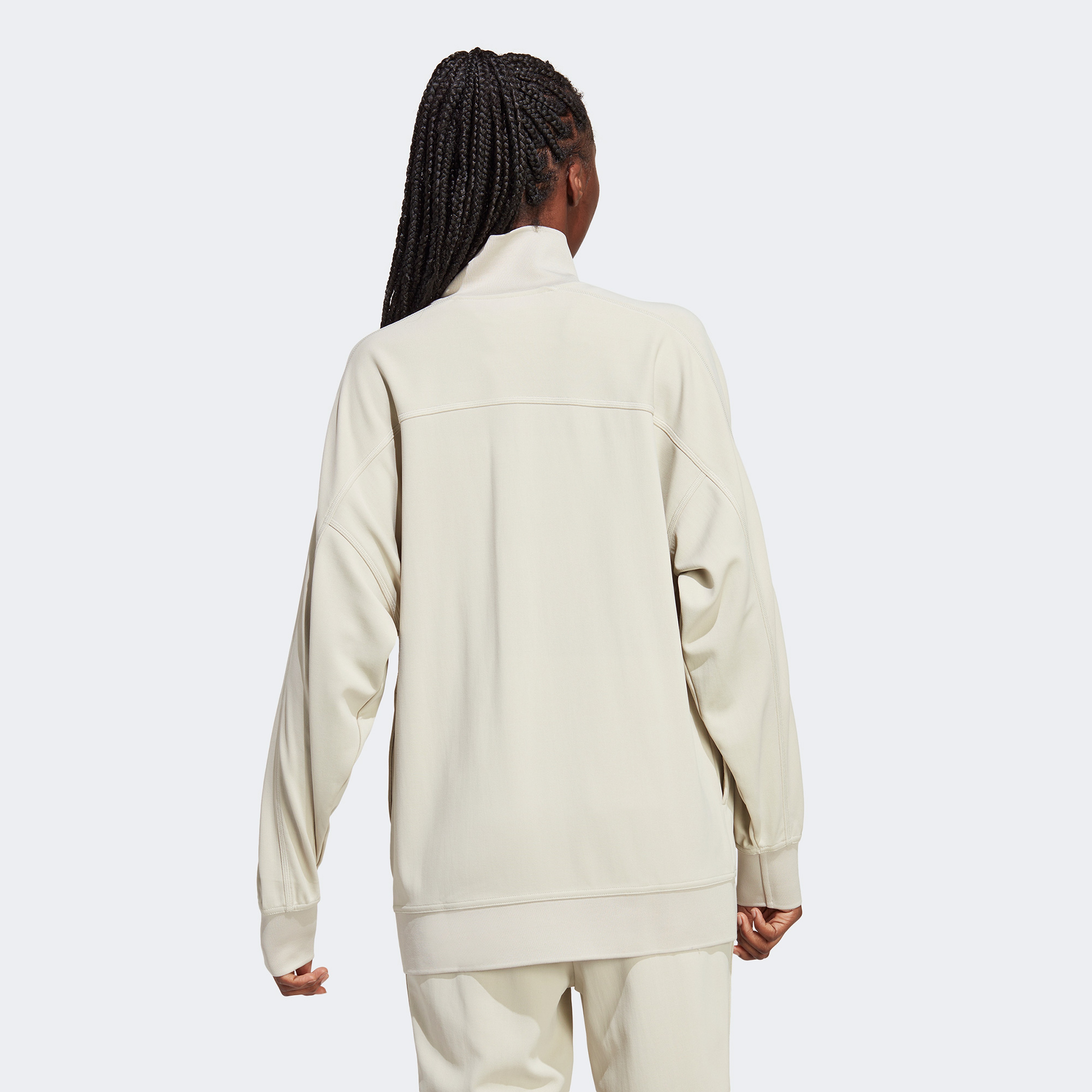 adidas by Stella McCartney TrueCasuals Sportswear Kadın Krem Eşofman Üstü