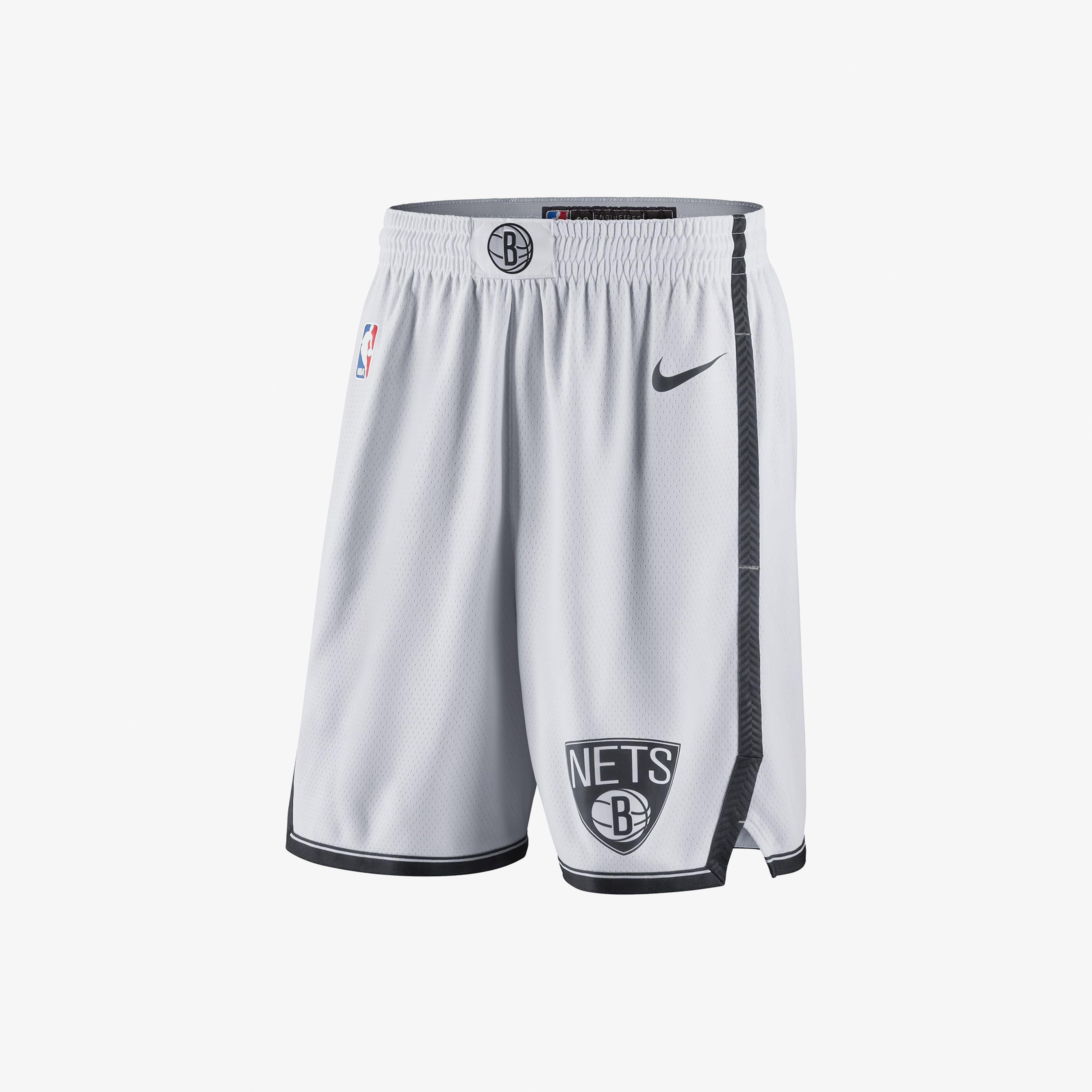 Nike Brooklyn Nets NBA Swingman Erkek Beyaz Şort