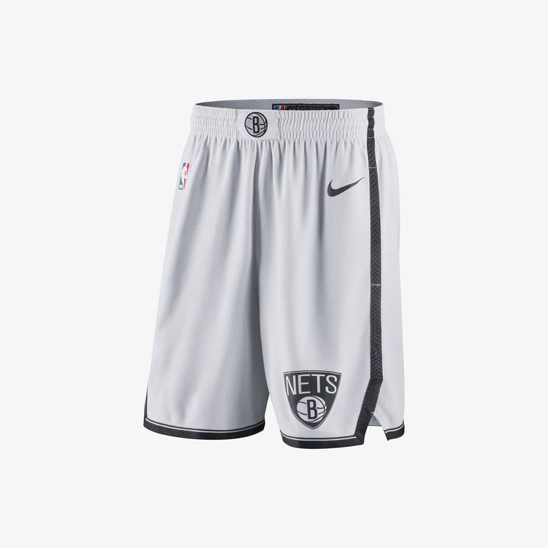 Nike Brooklyn Nets NBA Swingman Erkek Beyaz Şort