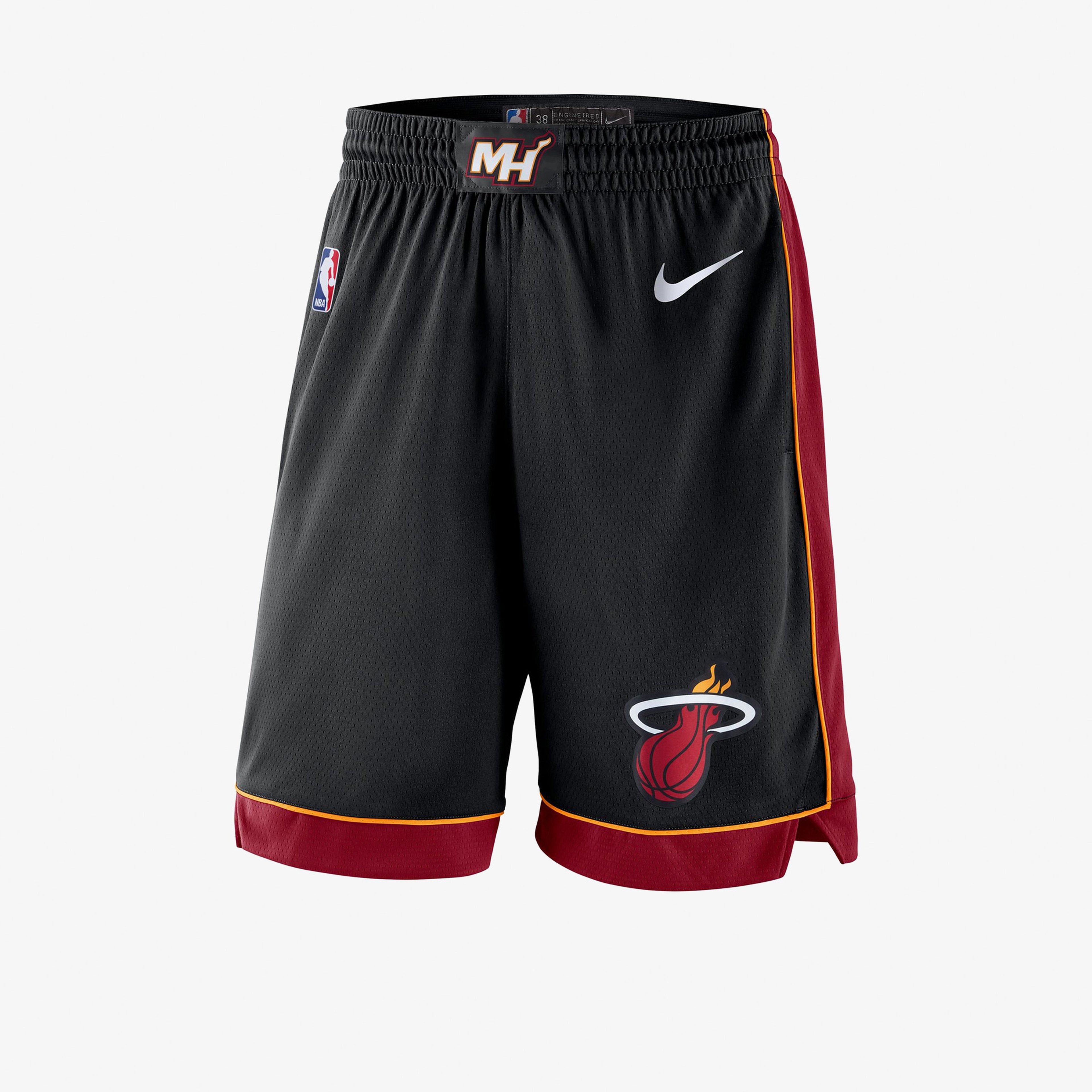 Nike Miami Heat Erkek Siyah Basketbol Şortu