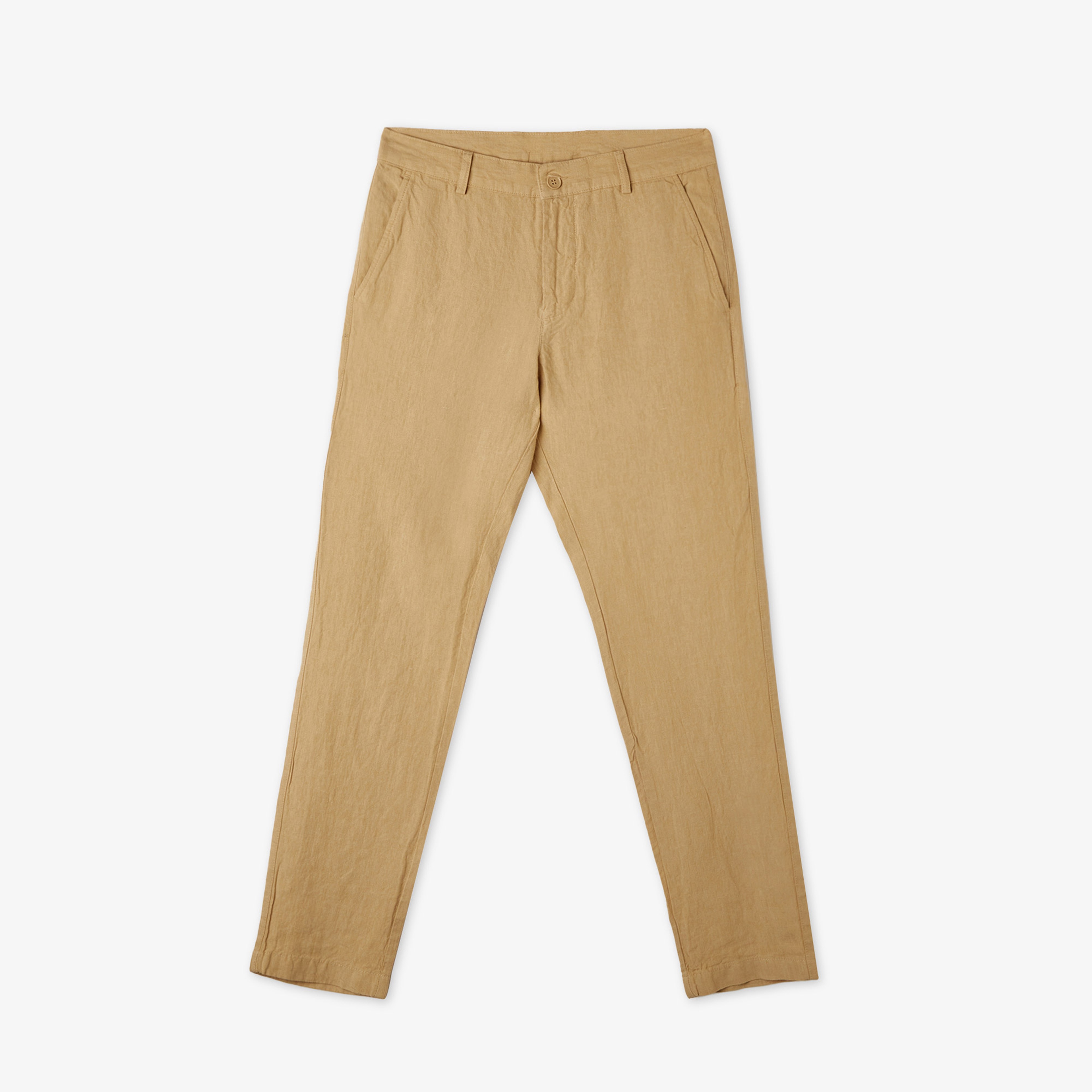 Erkek Slim Fit Chino Bej Pantolon