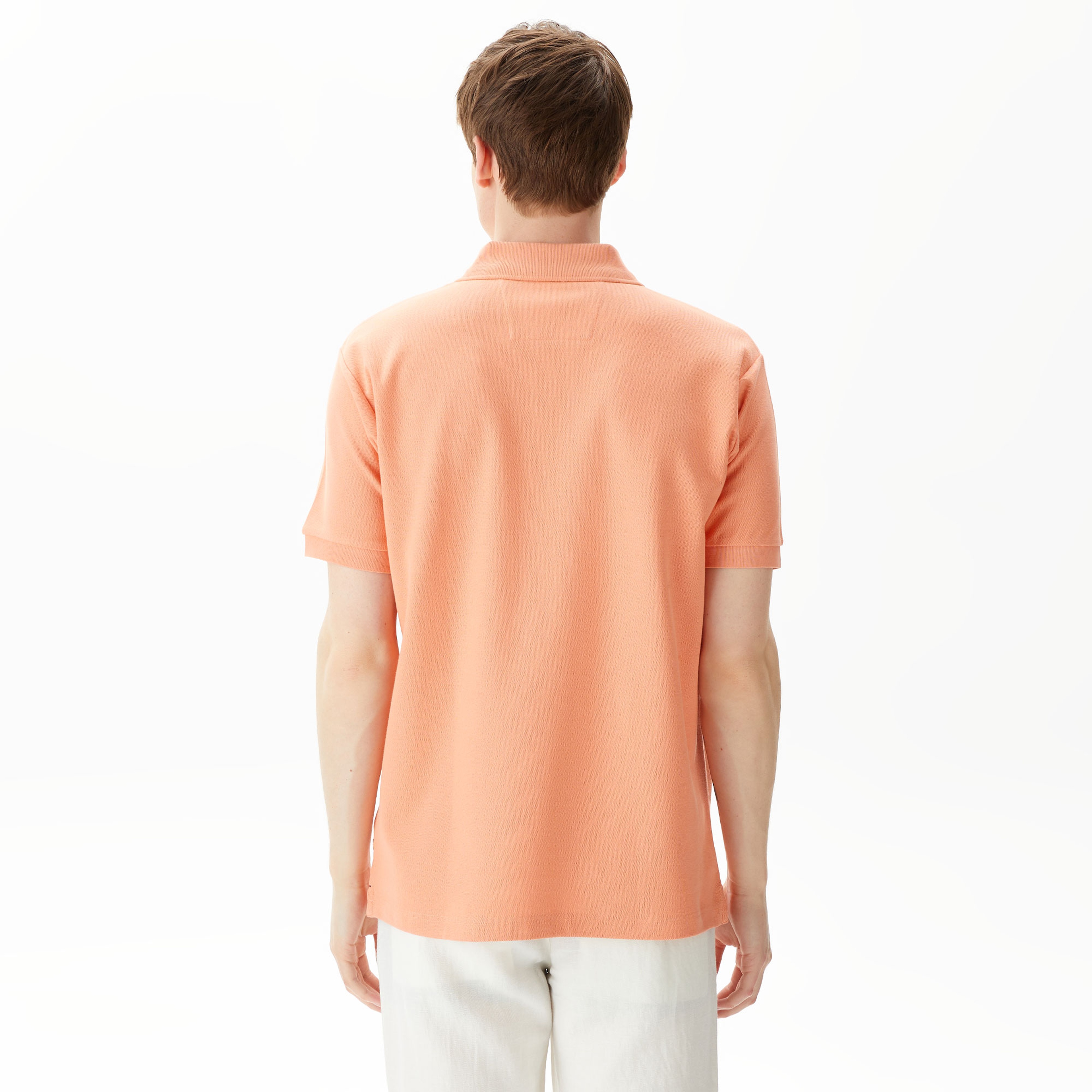 Nautica Erkek Turuncu Classic Fit Kısa Kollu Polo Yaka T-Shirt