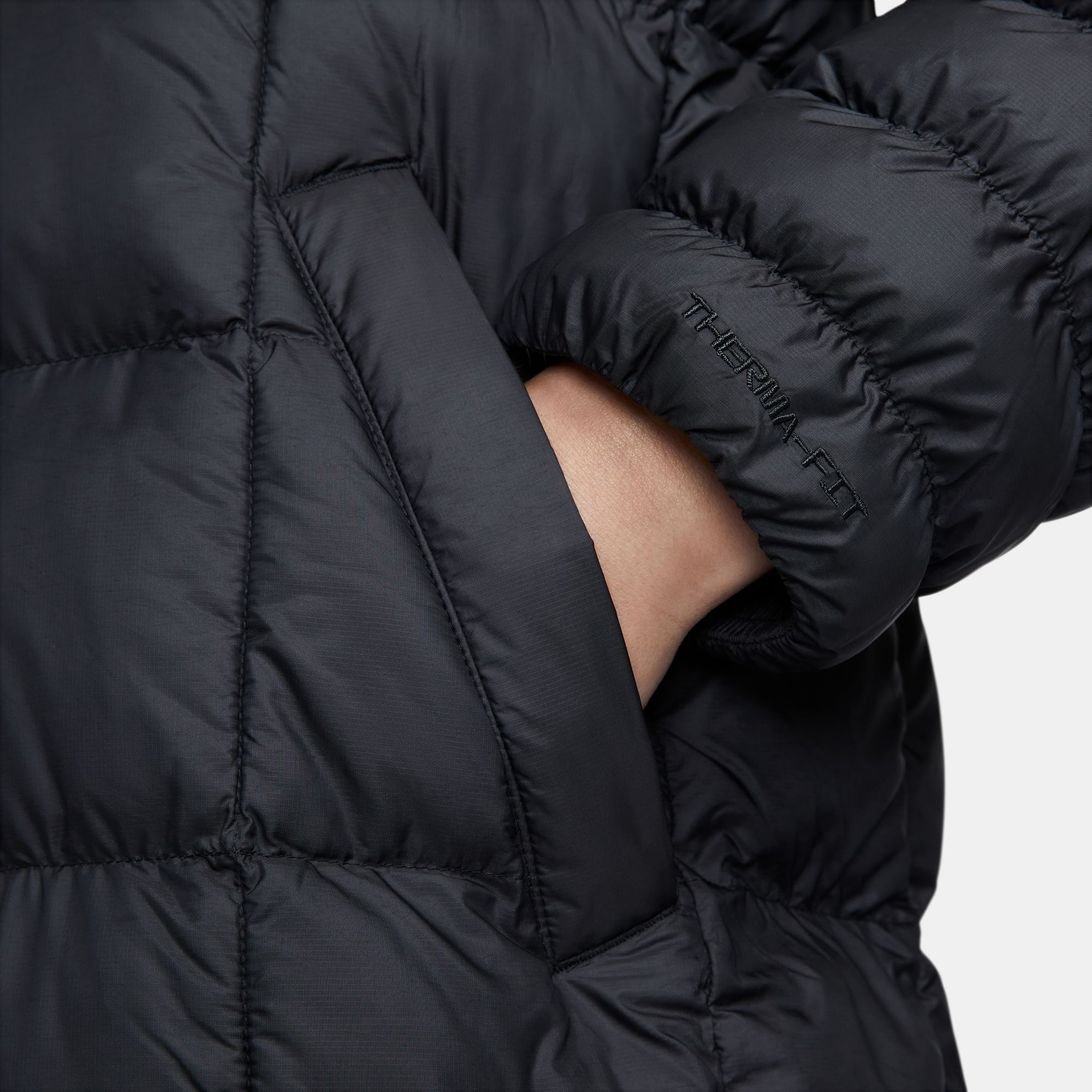 Nike Sportswear Swoosh Puffer PrimaLoft Kadın Siyah Mont