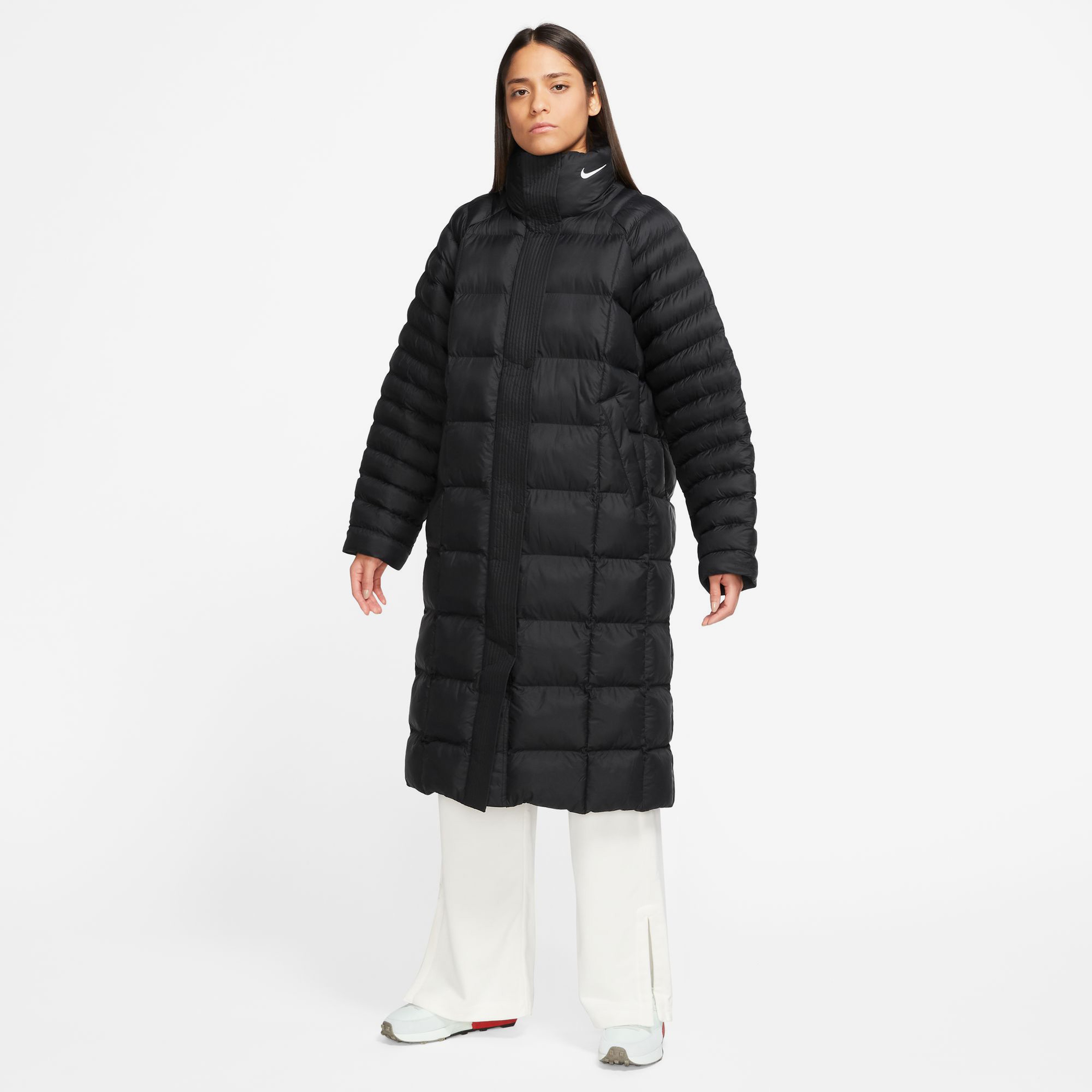 Nike Sportswear Swoosh Puffer PrimaLoft Kadın Siyah Mont