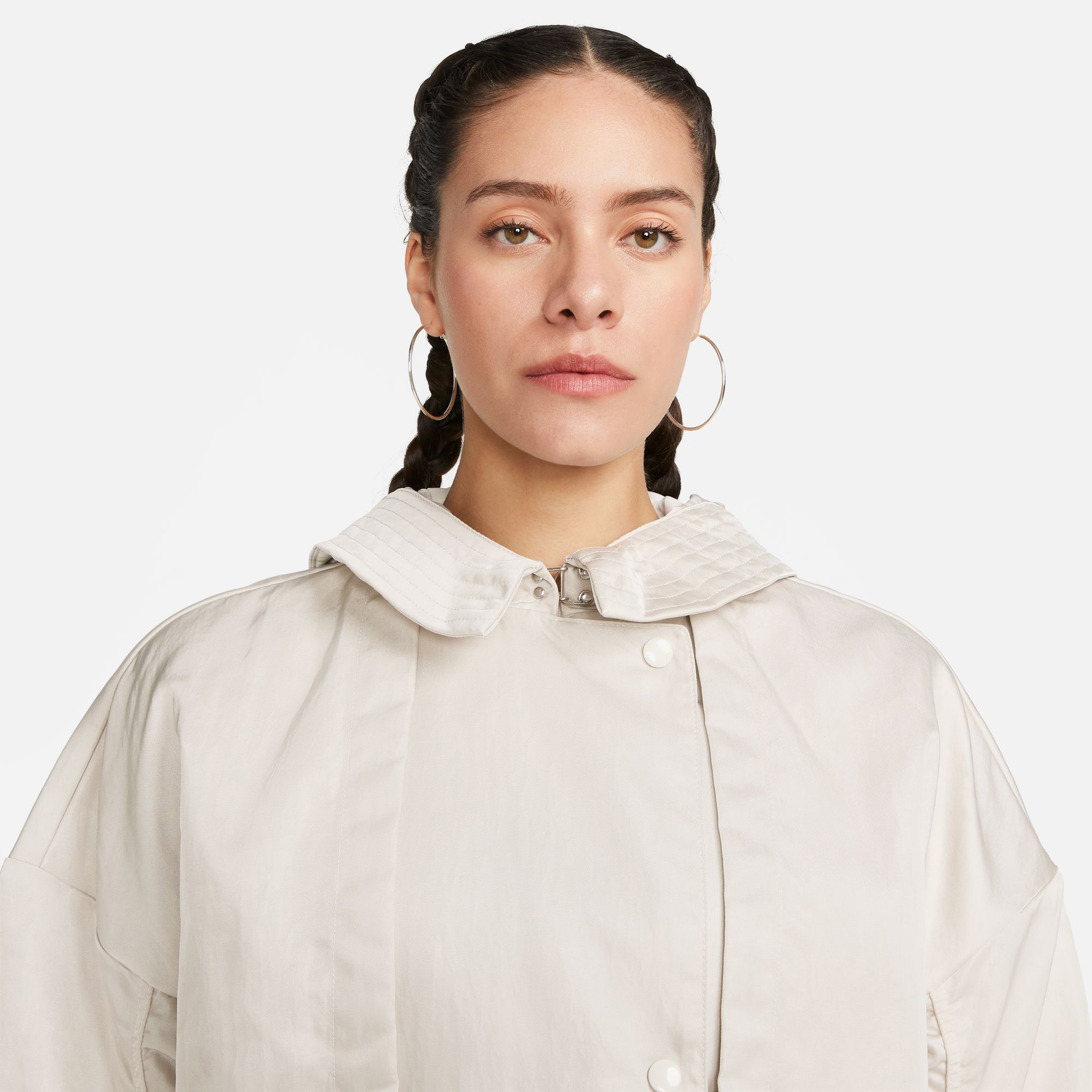 Nike Sportswear Essentials Trench Kadın Krem Mont