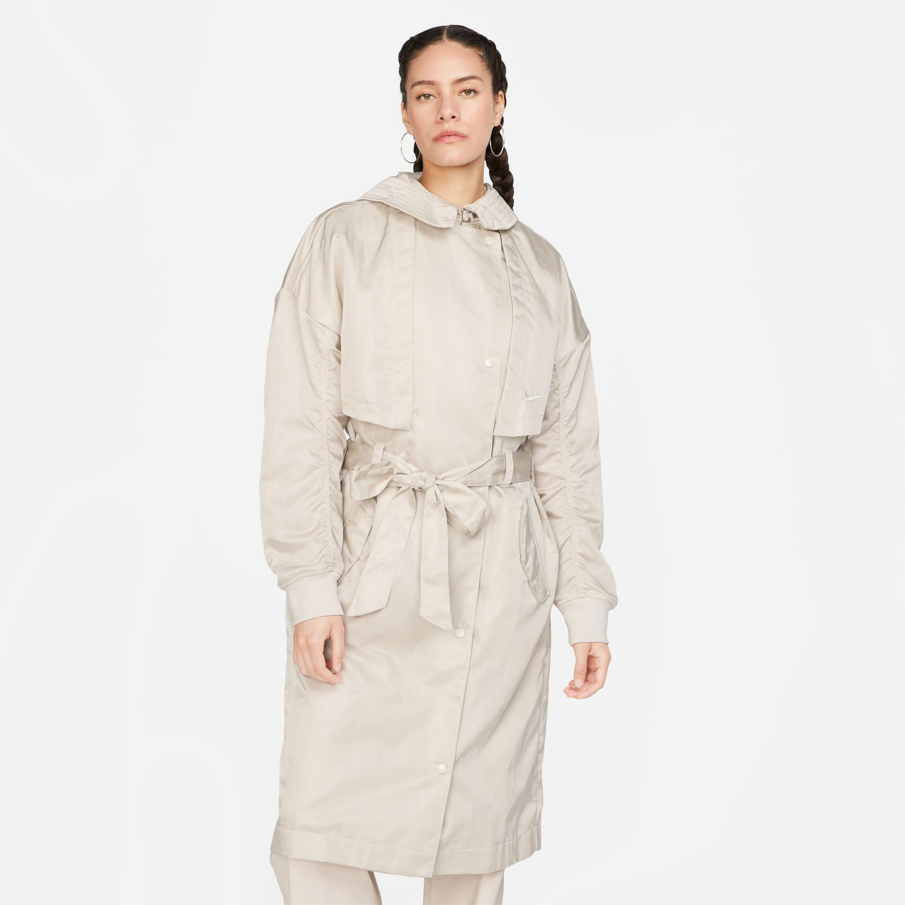 Nike Sportswear Essentials Trench Kadın Krem Mont