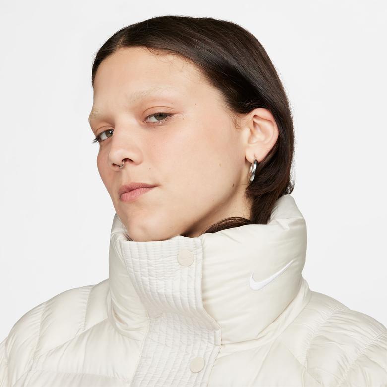 Nike Sportswear Swoosh Puffer PrimaLoft Kadın Krem Mont