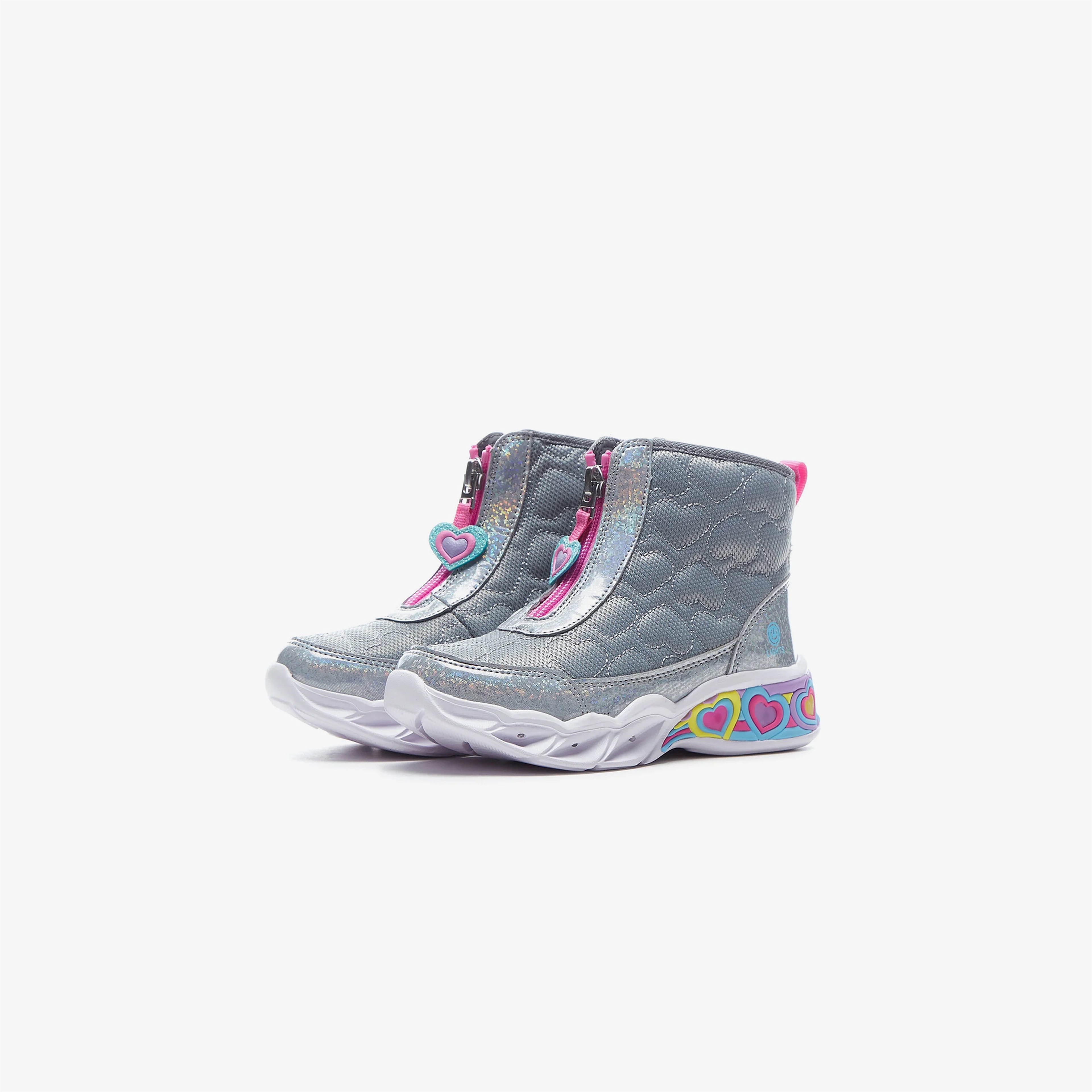 Skechers Sweetheart Lights Çocuk Gri Spor Ayakkabı