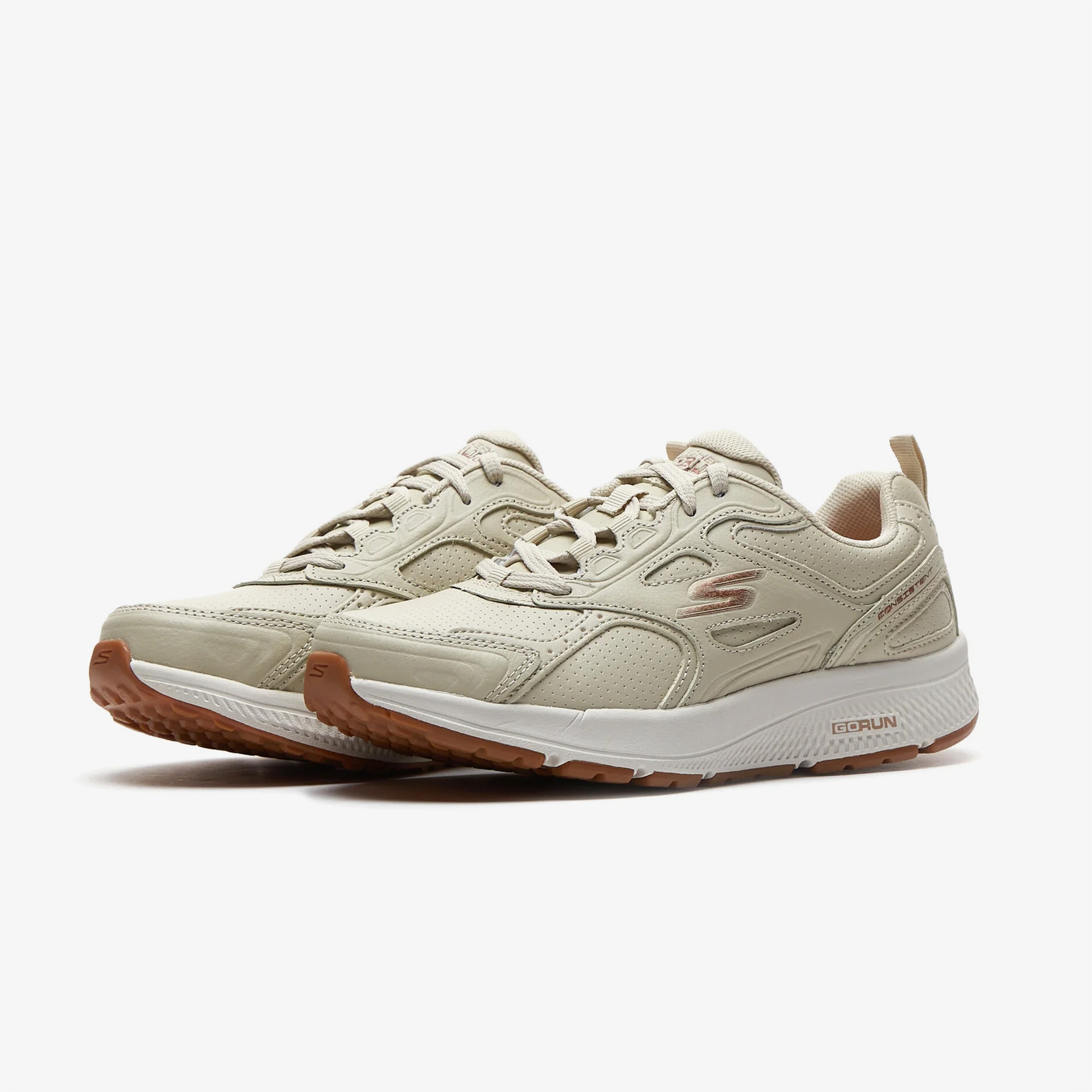 Skechers Go Run Consistent Kadın Krem Spor Ayakkabı