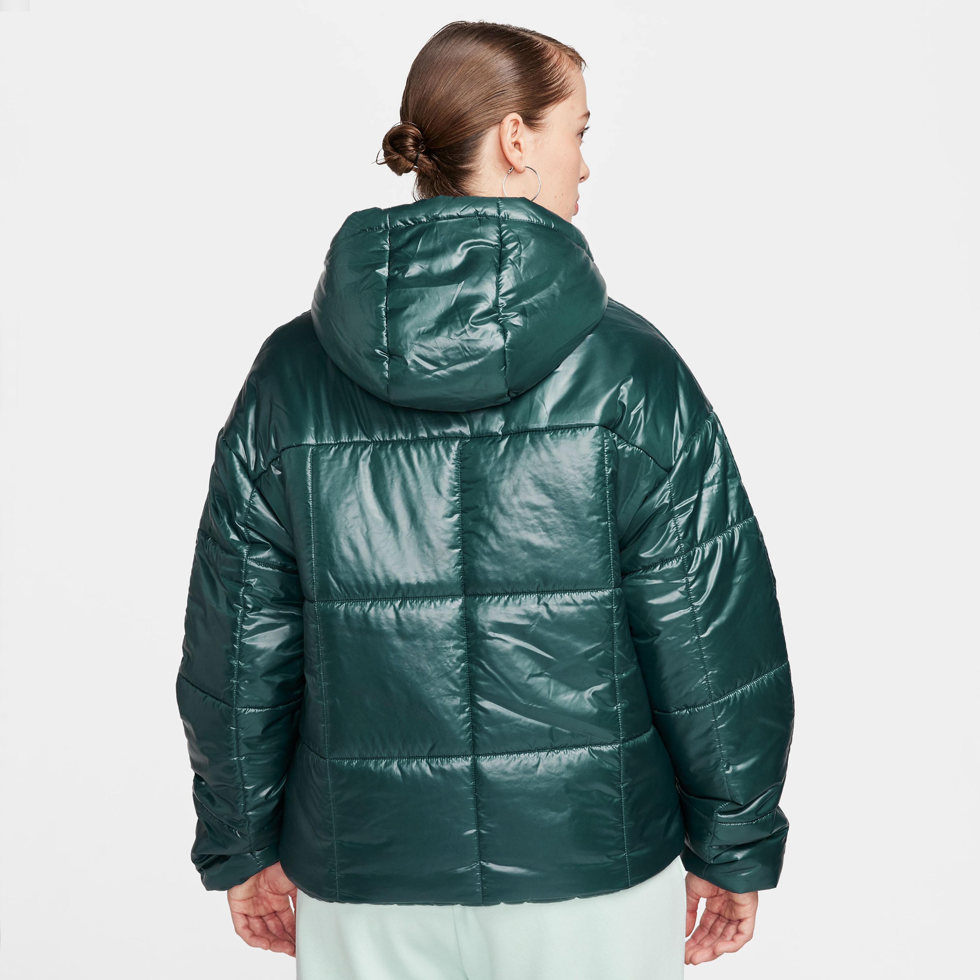 Nike Sportswear Classic Puffer Shine Kadın Yeşil Mont