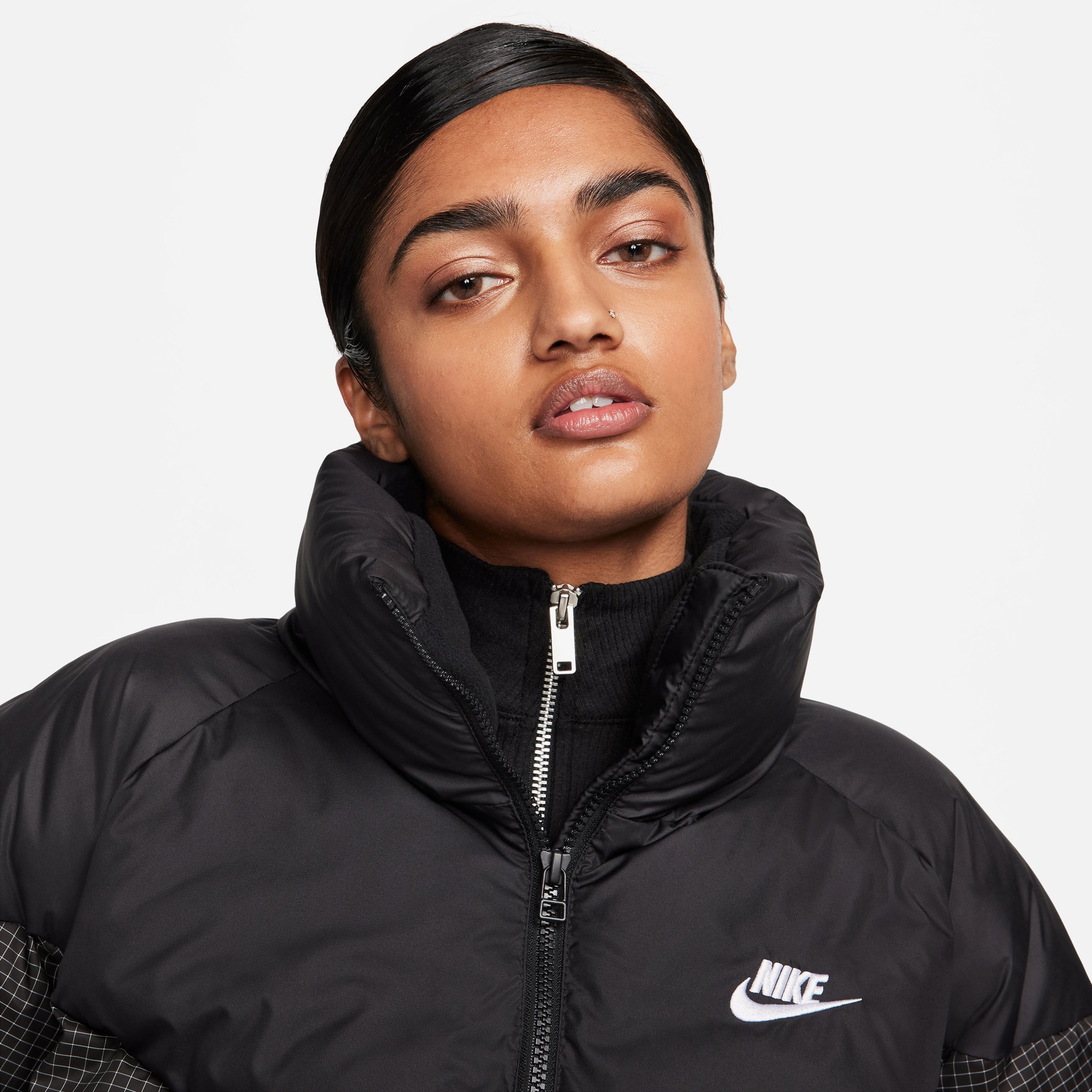 Nike Sportswear Windpuffer Kadın Siyah Mont