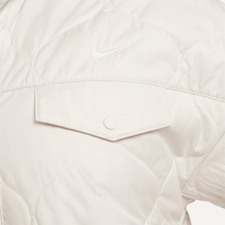 Nike Sportswear Essentials Quilted Trench Kadın Beyaz Ceket