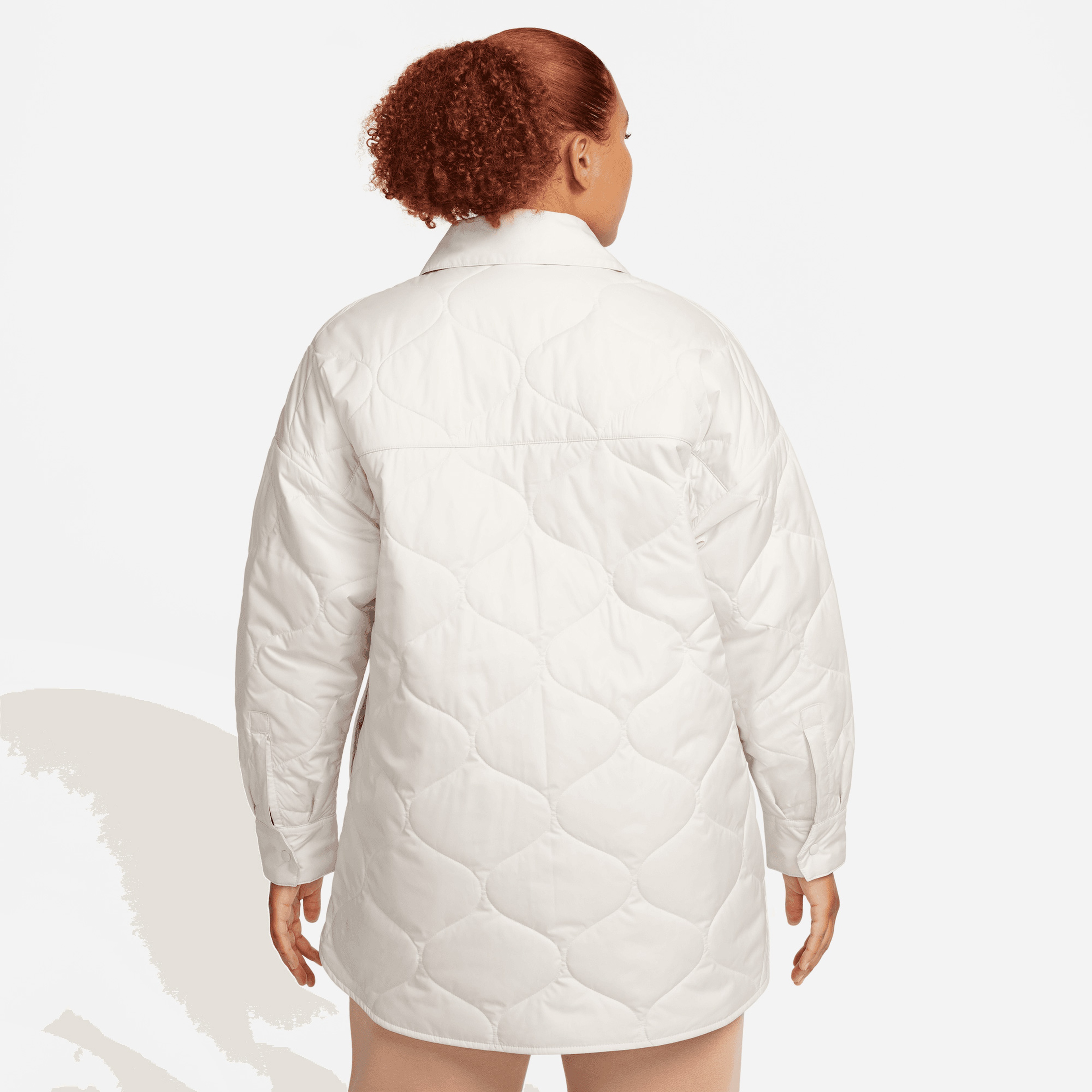 Nike Sportswear Essentials Quilted Trench Kadın Beyaz Ceket