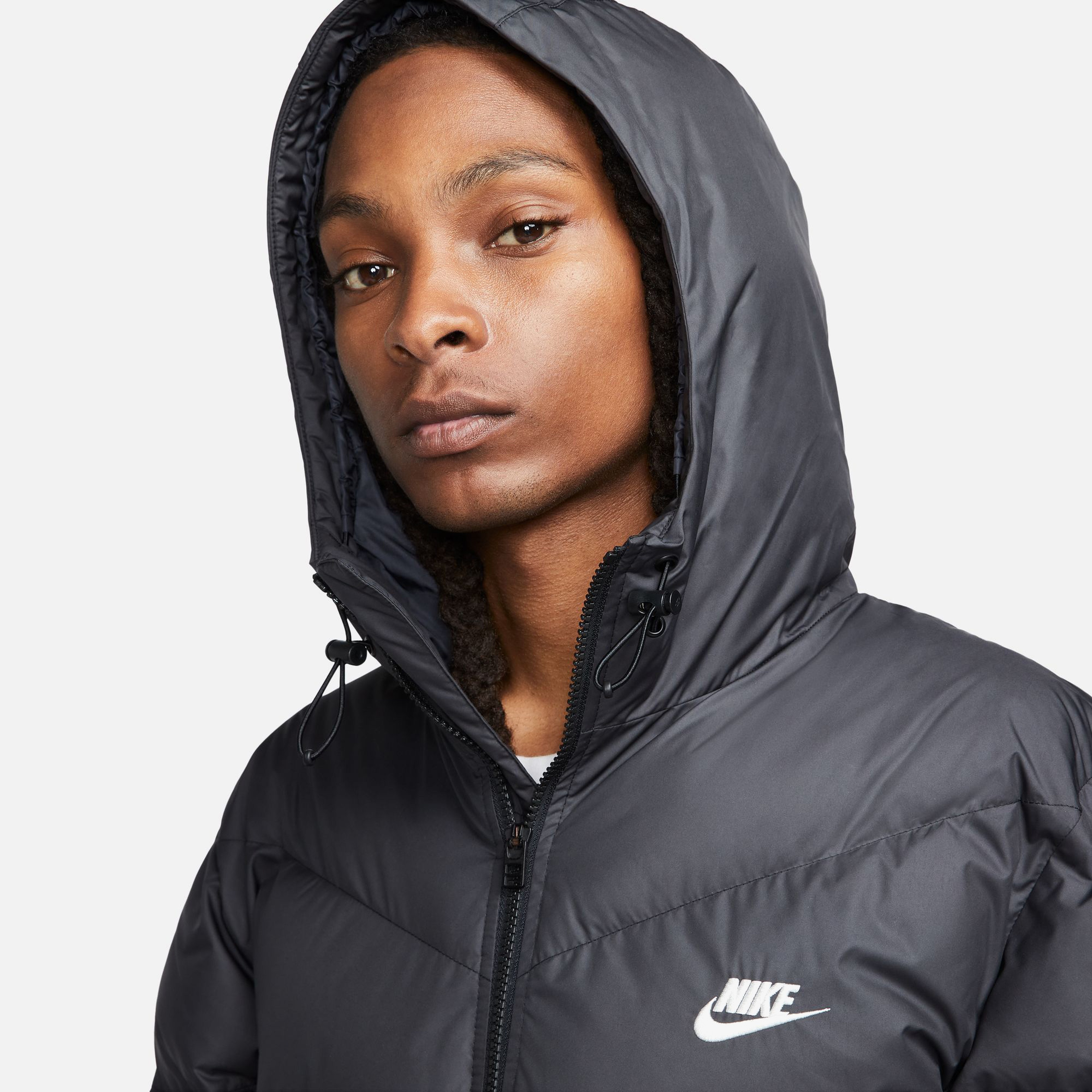 Nike Sportswear Windrunner Storm-Fit PrimaLoft Full-Zip Erkek Siyah Mont