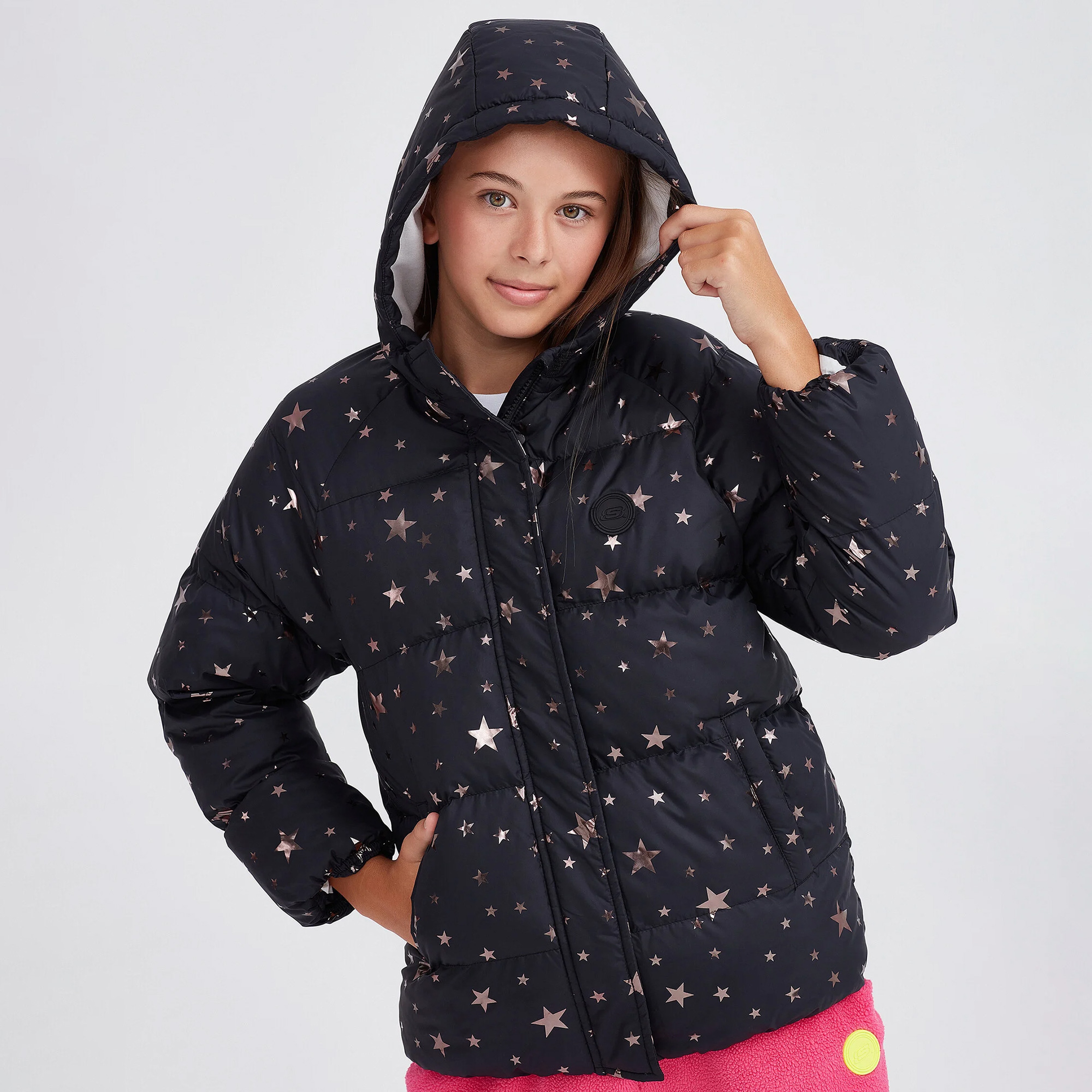 Skechers Outerwear Padded Çocuk Siyah Mont