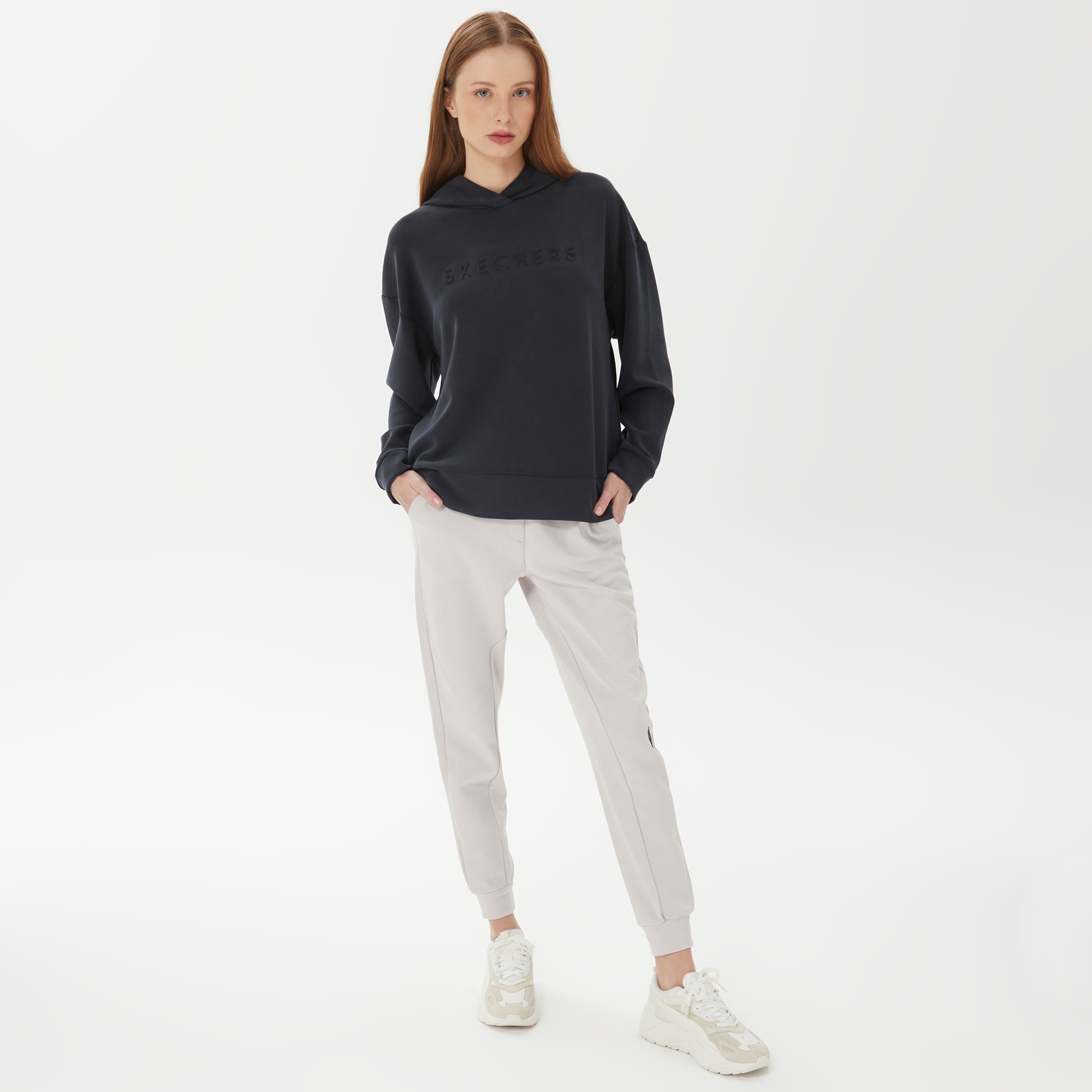 Skechers Soft Touch Kadın Siyah Hoodie