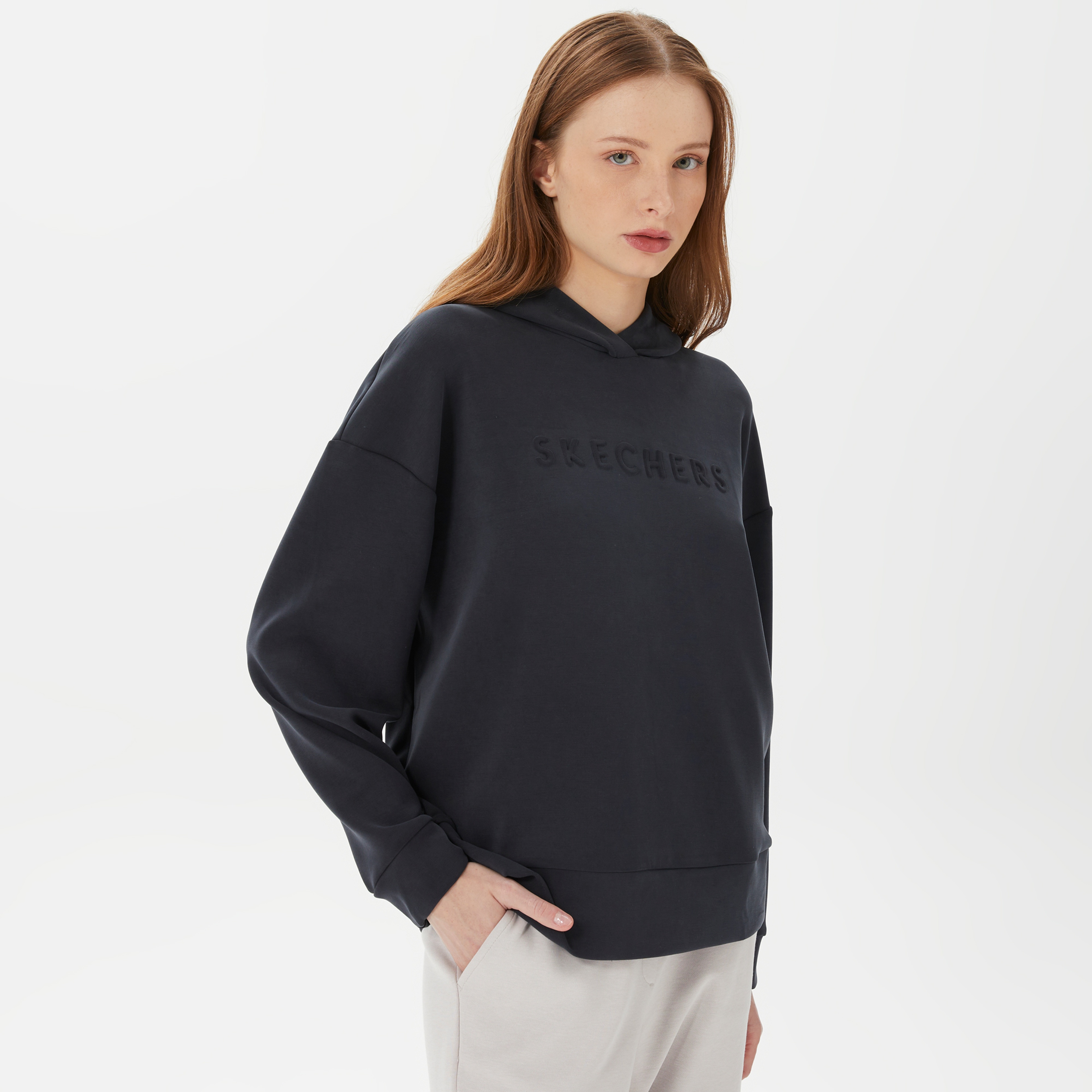 Skechers Soft Touch Kadın Siyah Hoodie