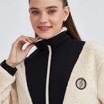 Skechers Outdoor Fleece Half Zip Sherpa Kadın Beyaz Ceket