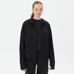 Skechers 2XI-Lock Full Zip Kadın Siyah Eşofman Üstü