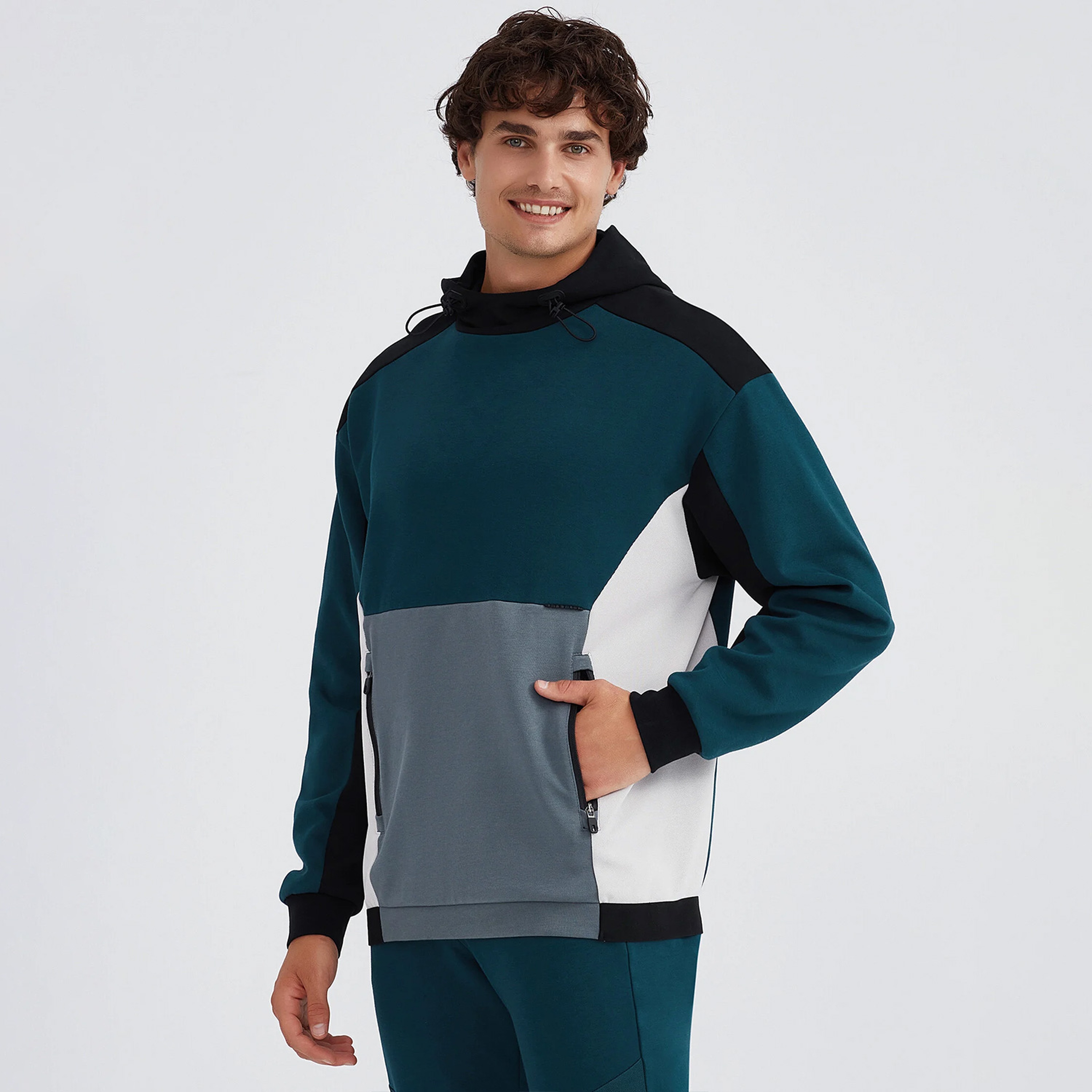 Skechers 2XI-Lock Erkek Haki Haki Hoodie